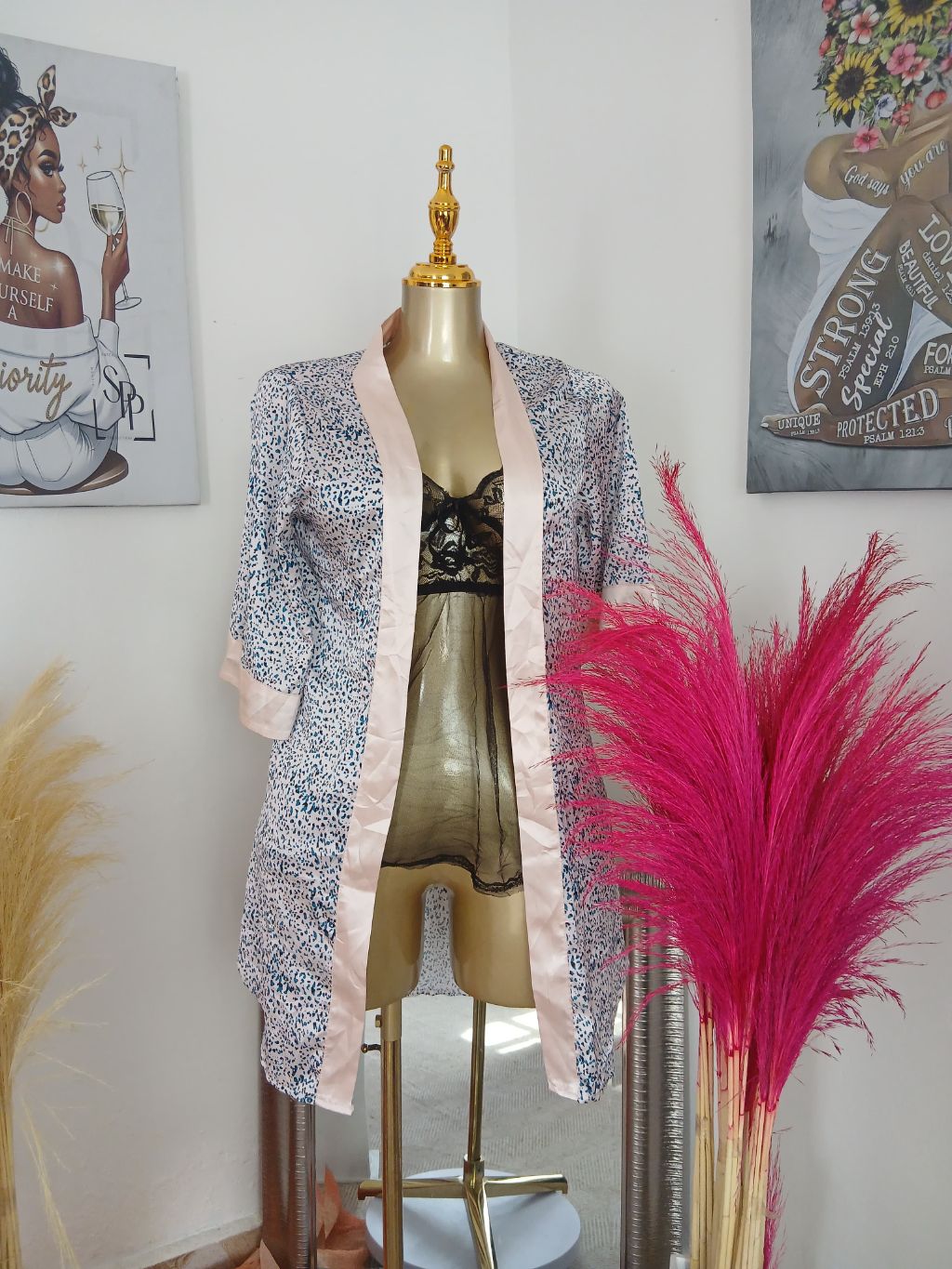 Effortless Drape Open-Front Robe
