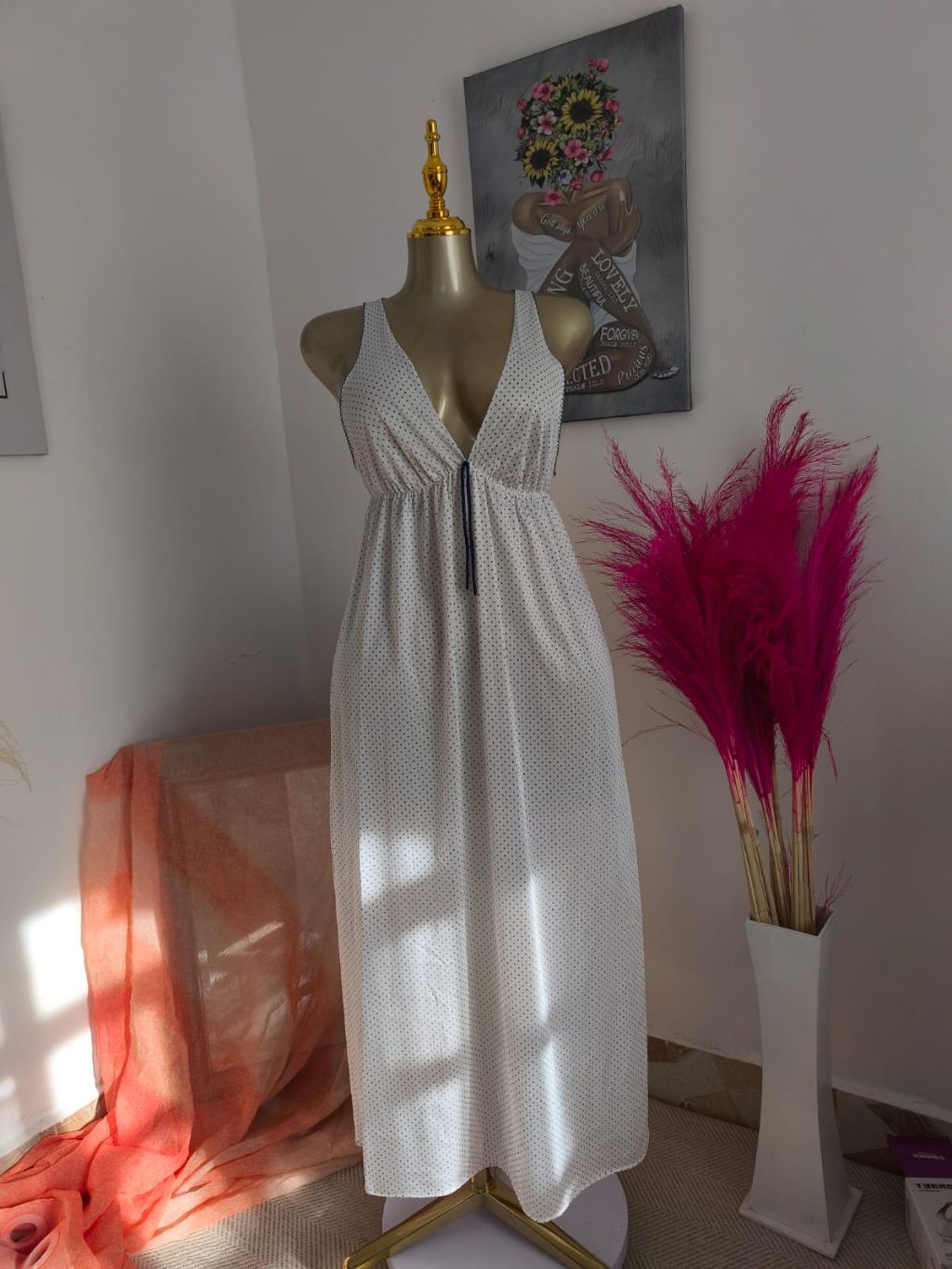 The Serene Flutter-Sleeve Maxi Nightdress