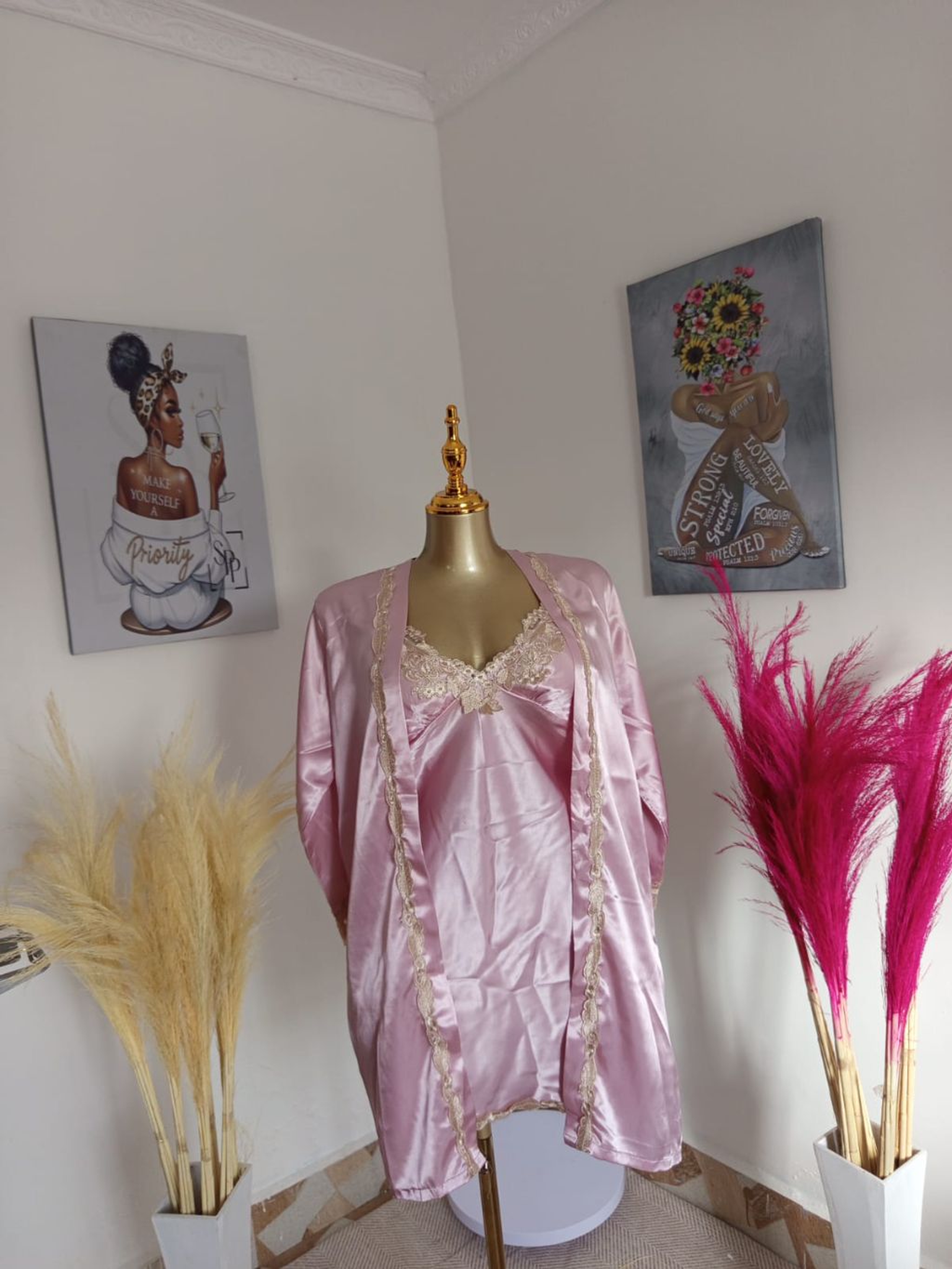 The Ethereal Marabou-Trimmed Maxi Robe