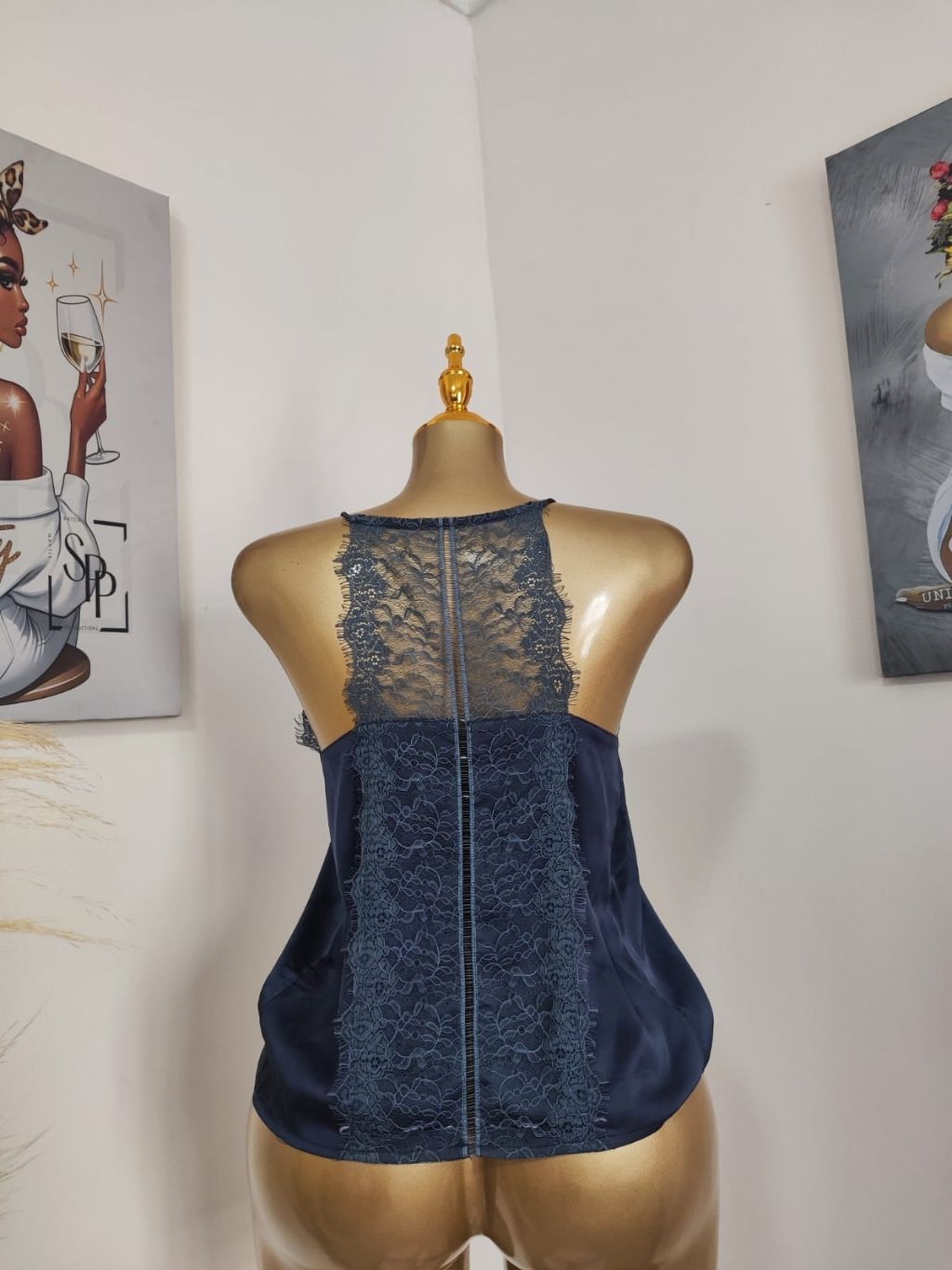 The Radiant Lace-Trimmed Satin