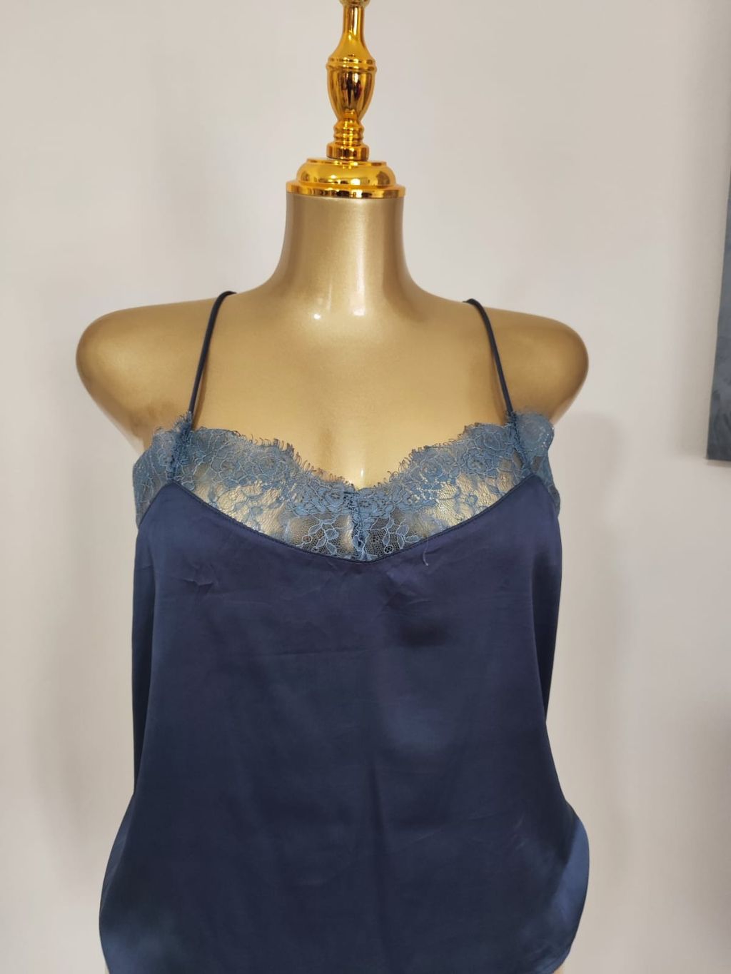 The Radiant Lace-Trimmed Satin