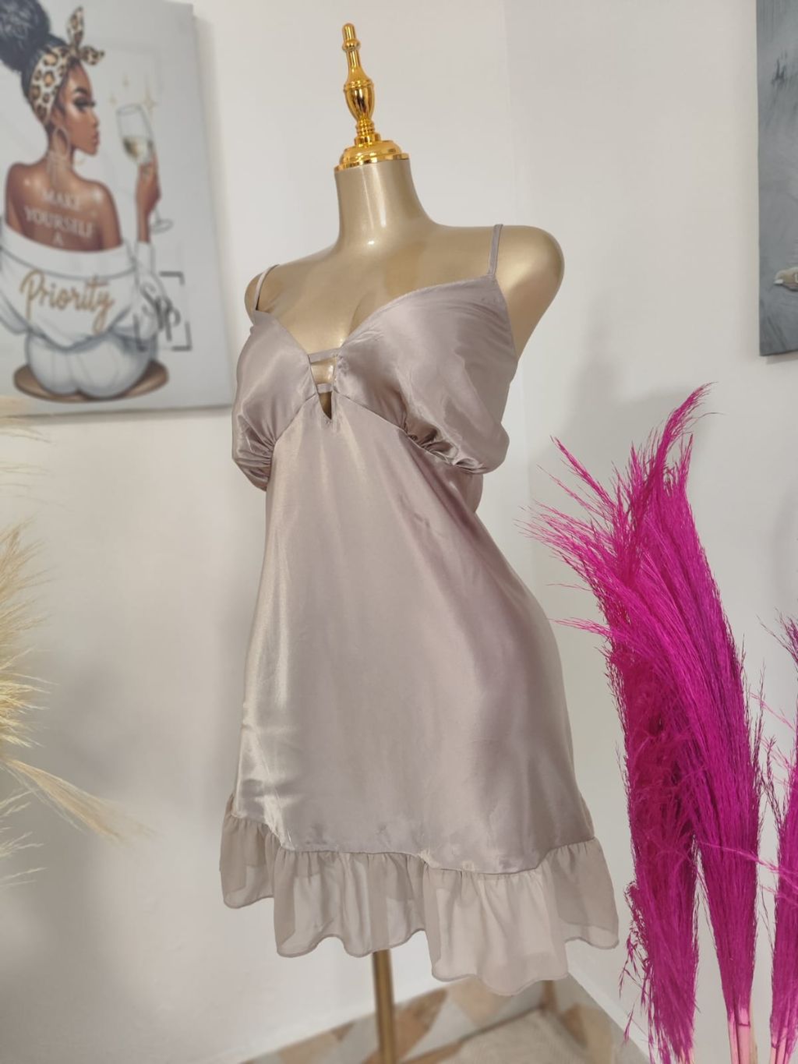 The Radiant Lace-Trimmed Satin
