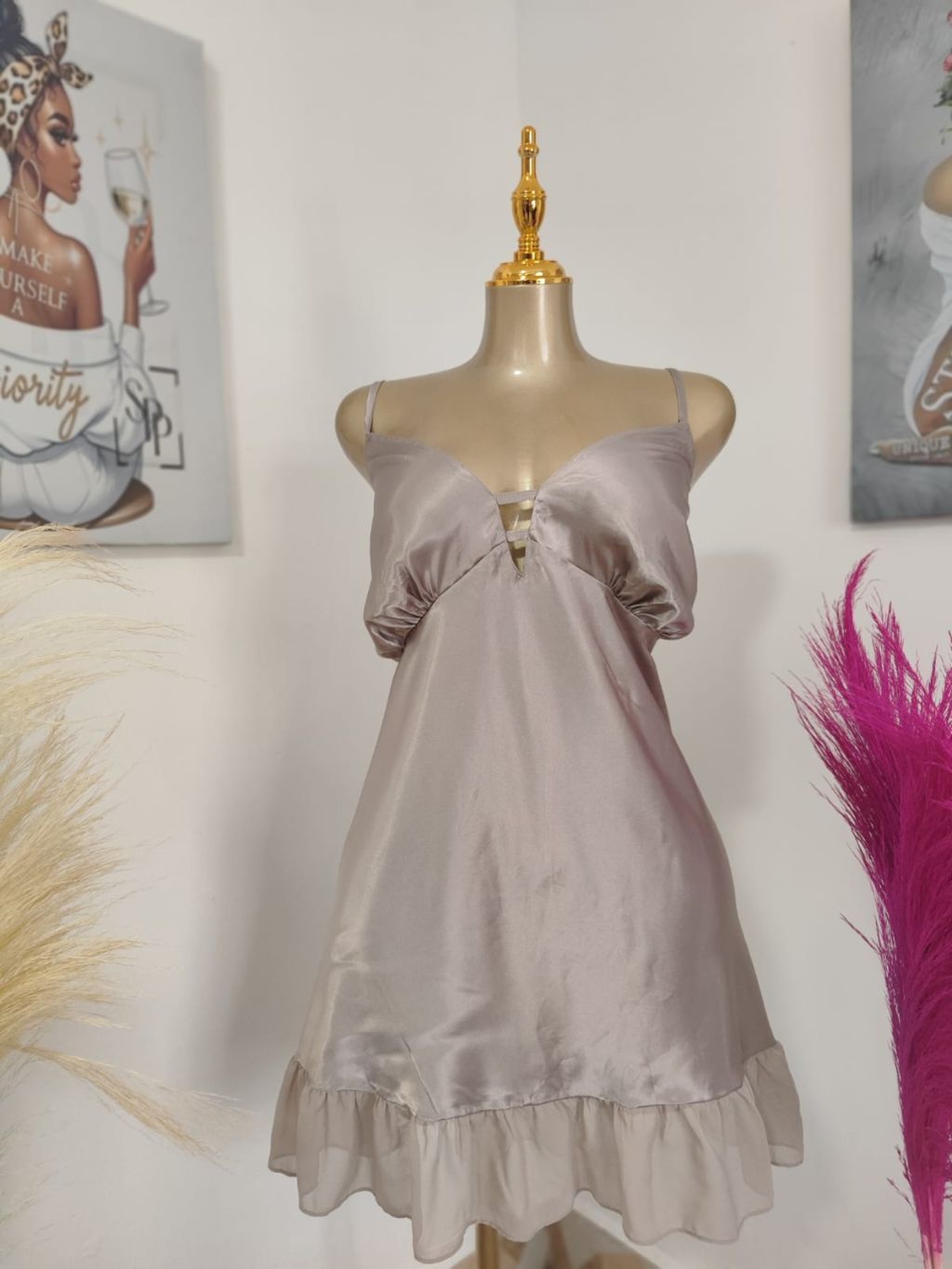The Radiant Lace-Trimmed Satin