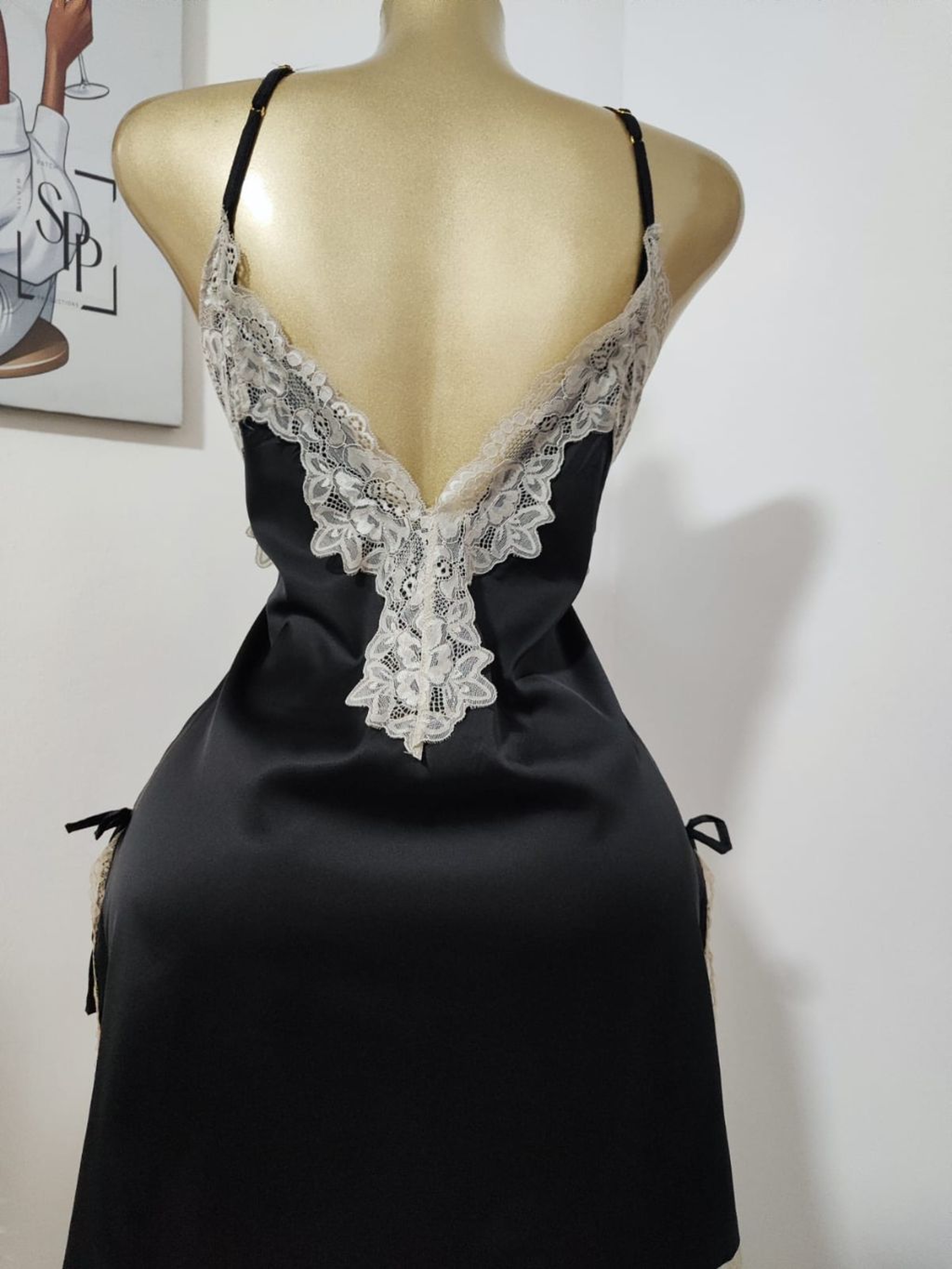 The Radiant Lace-Trimmed Satin
