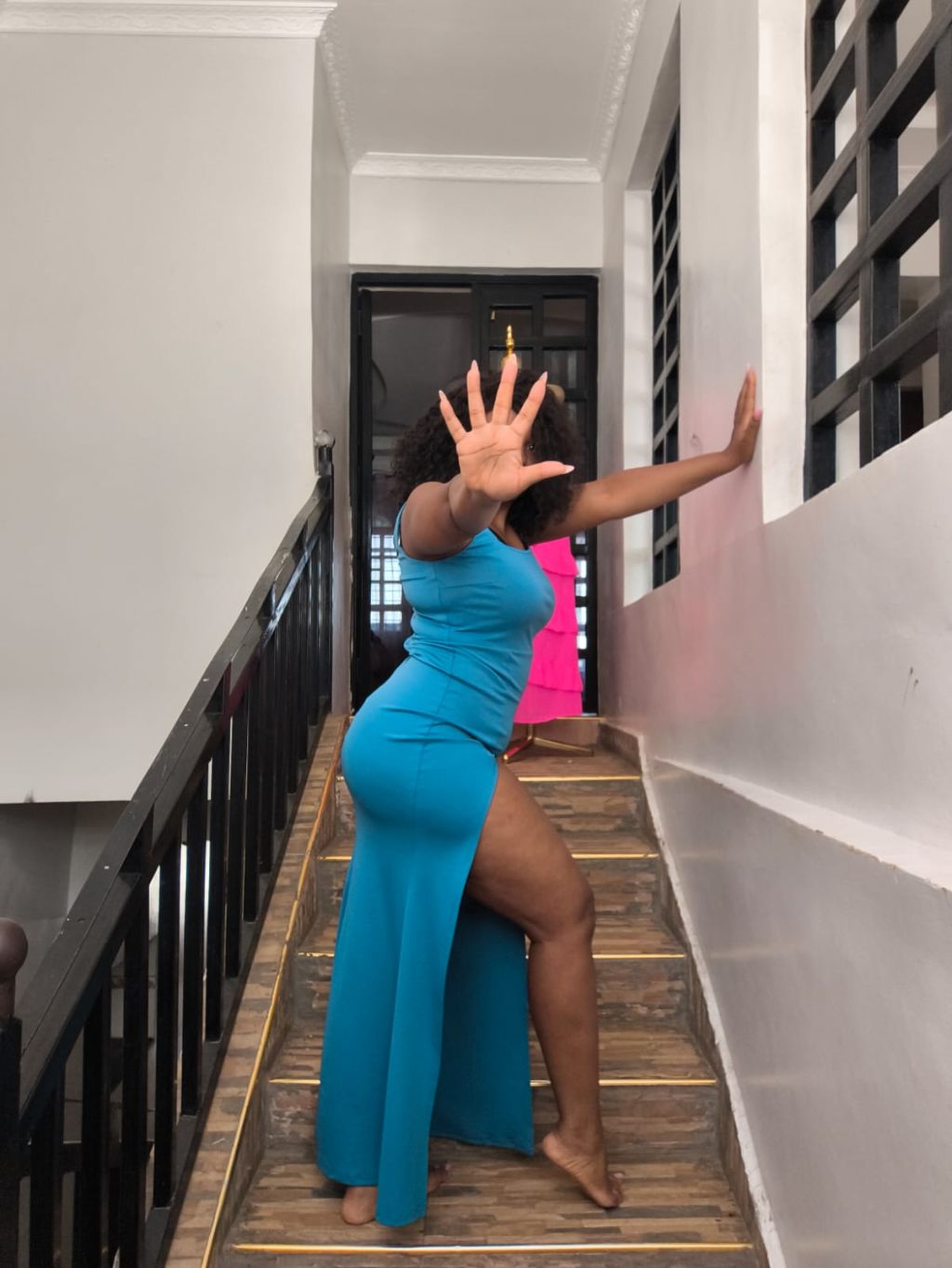 Sleeveless Form-Fitting Evening Gown