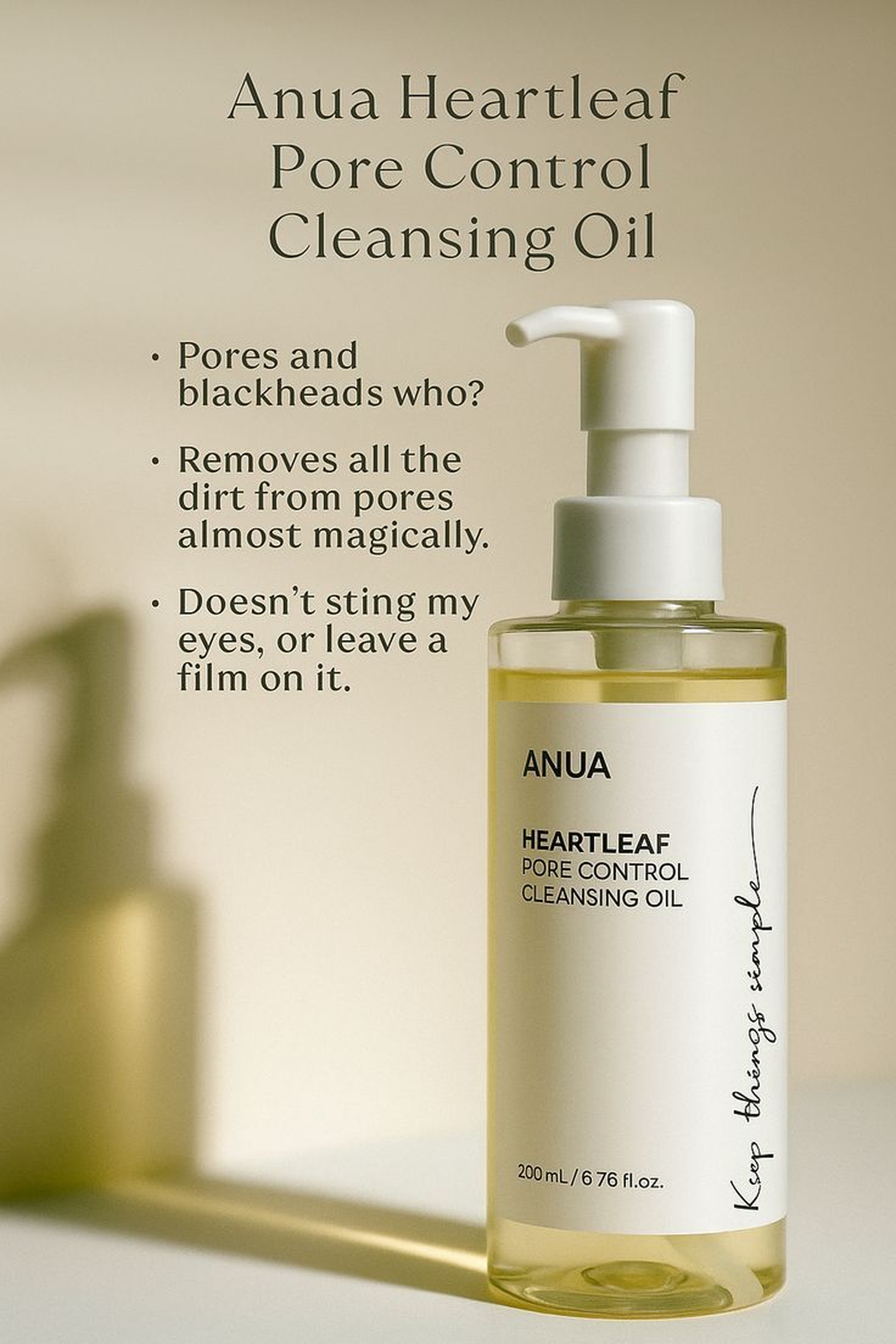Anua oil cleanser