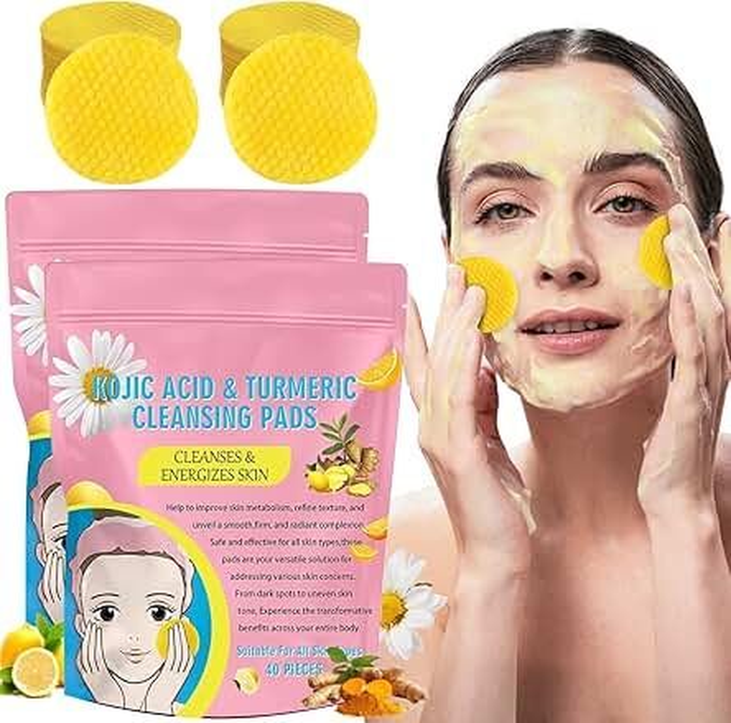Tumeric kojic wash pads