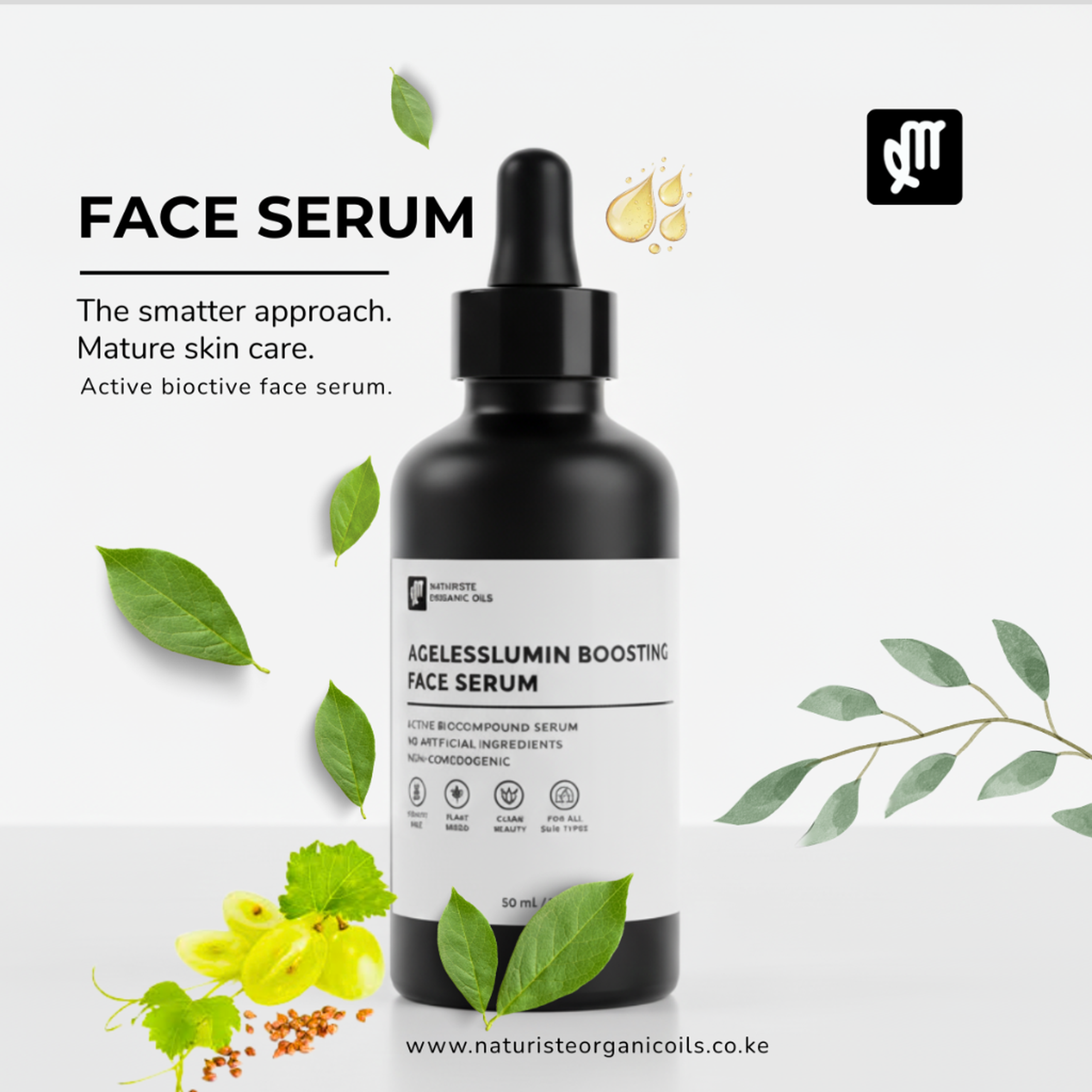 FACE SERUM FOR MATURE SKIN (ANTI-AGING FORMULA)