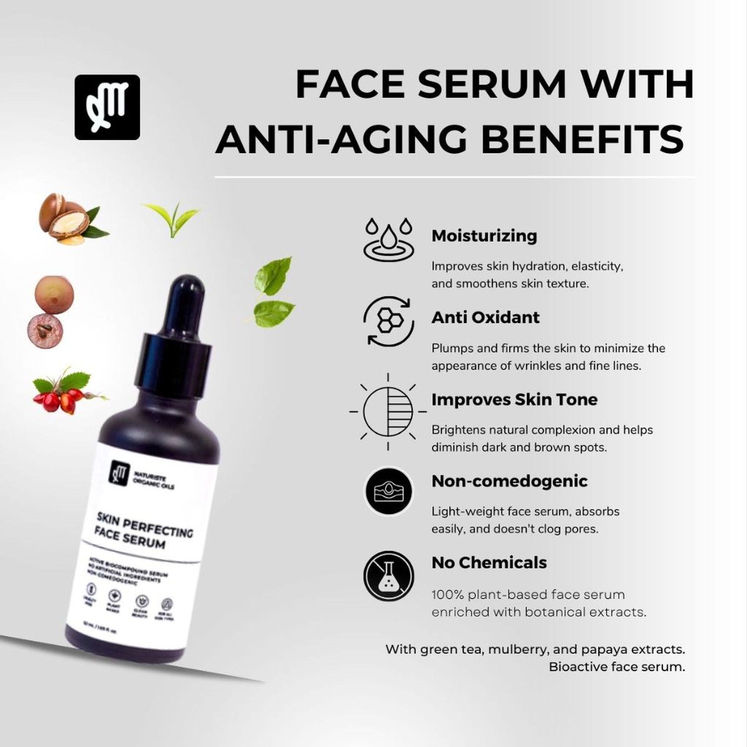 FACE SERUM FOR MATURE SKIN (ANTI-AGING FORMULA)