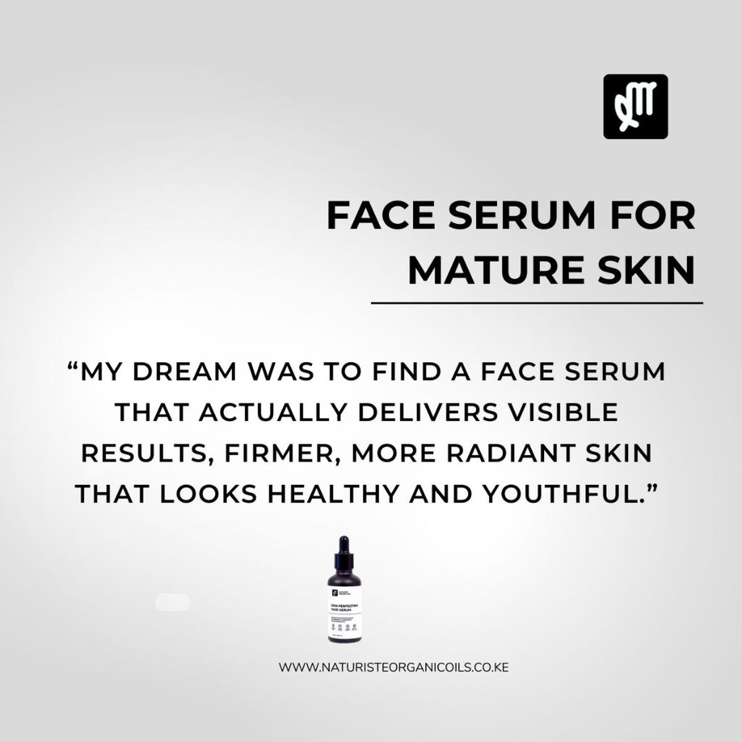 FACE SERUM FOR MATURE SKIN (ANTI-AGING FORMULA)