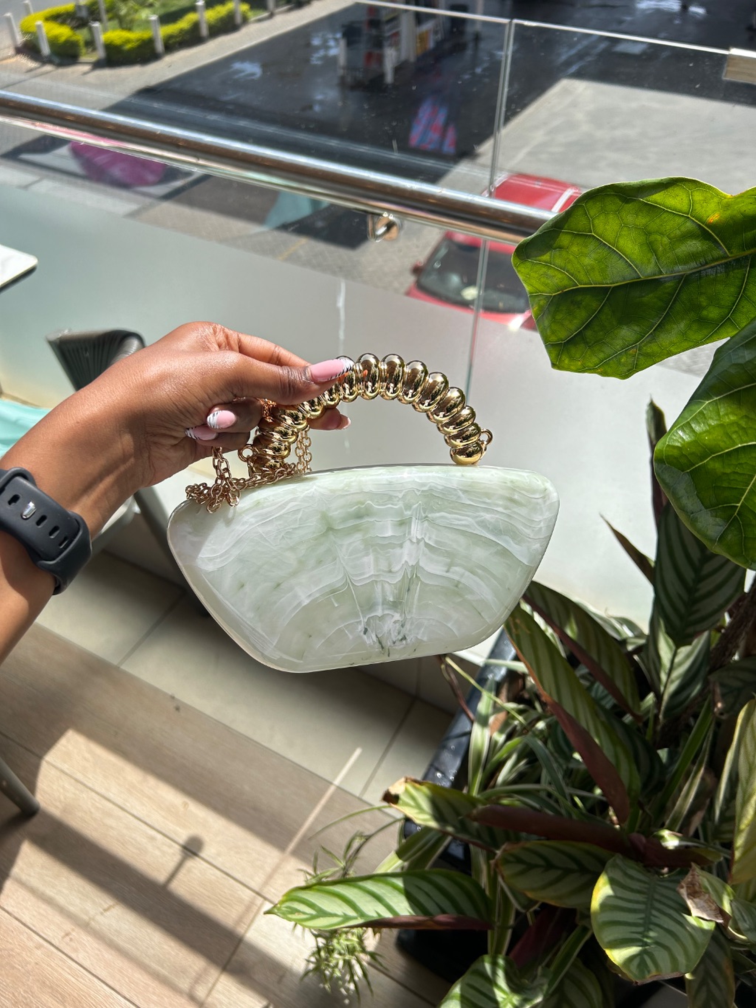 Teal Clutch bag