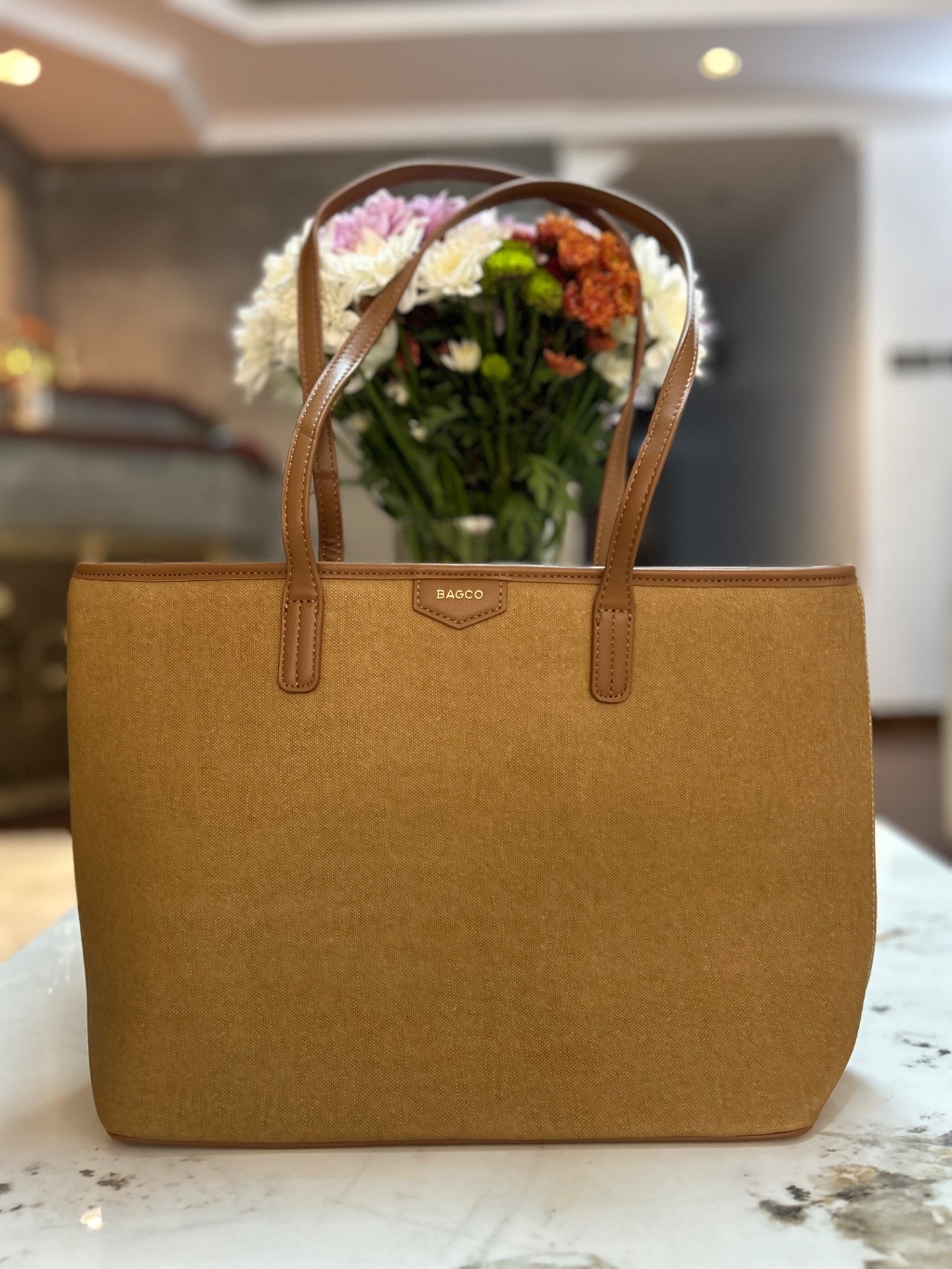 Brown Bagco tote Bag