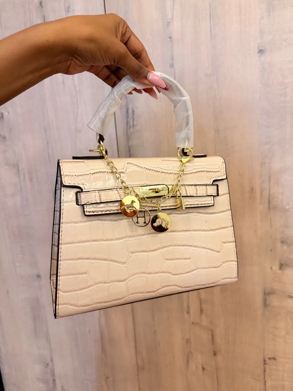 Khaki hermes bag