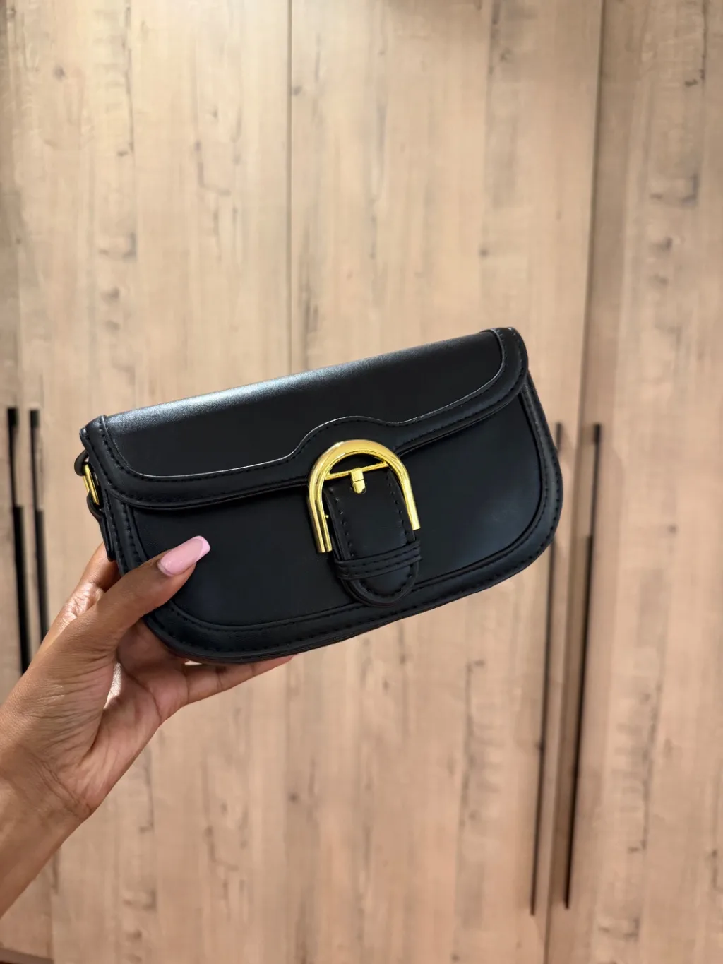 Black saddle bag