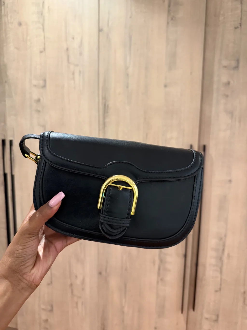 Black saddle bag