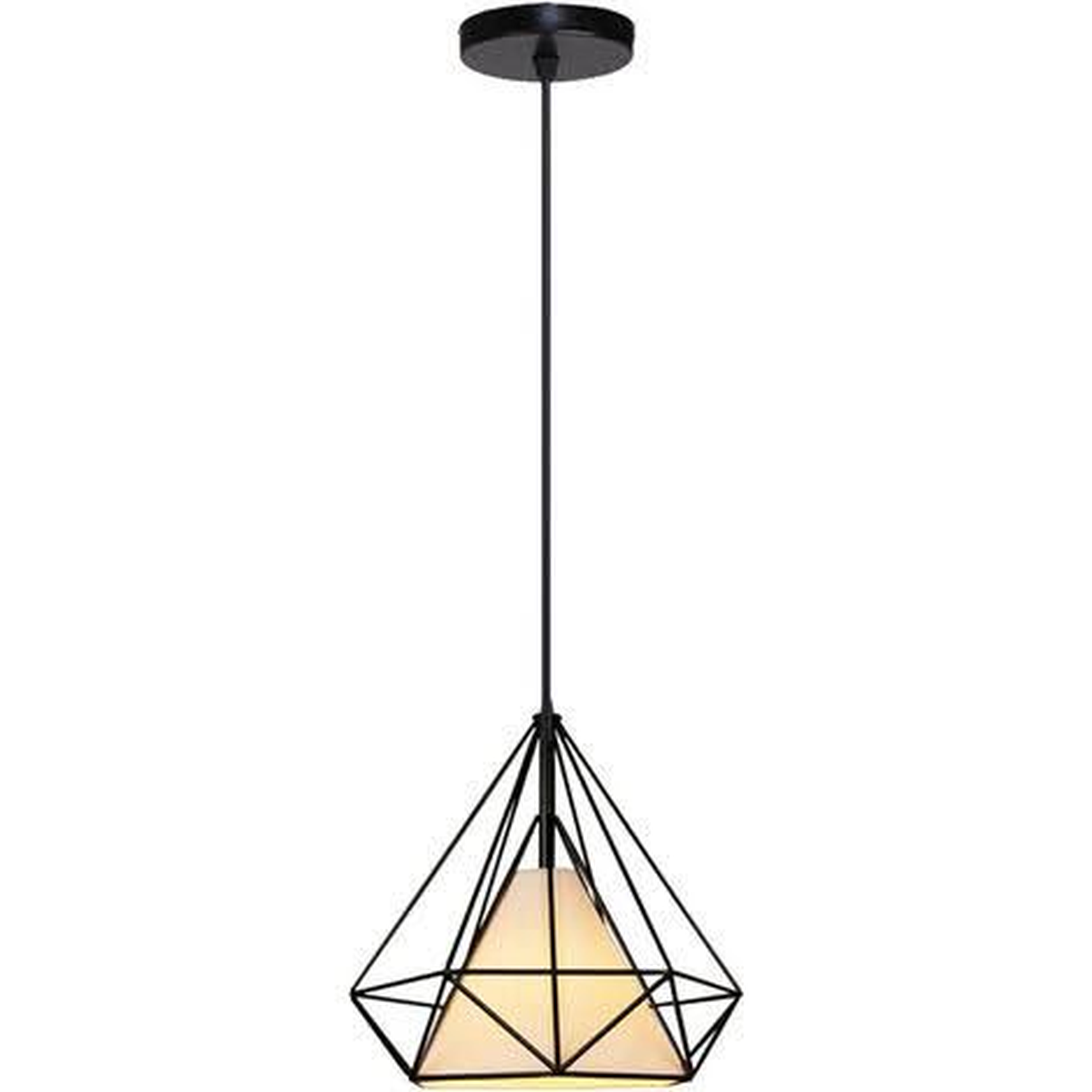 Matte Black Industrial Hanging Light