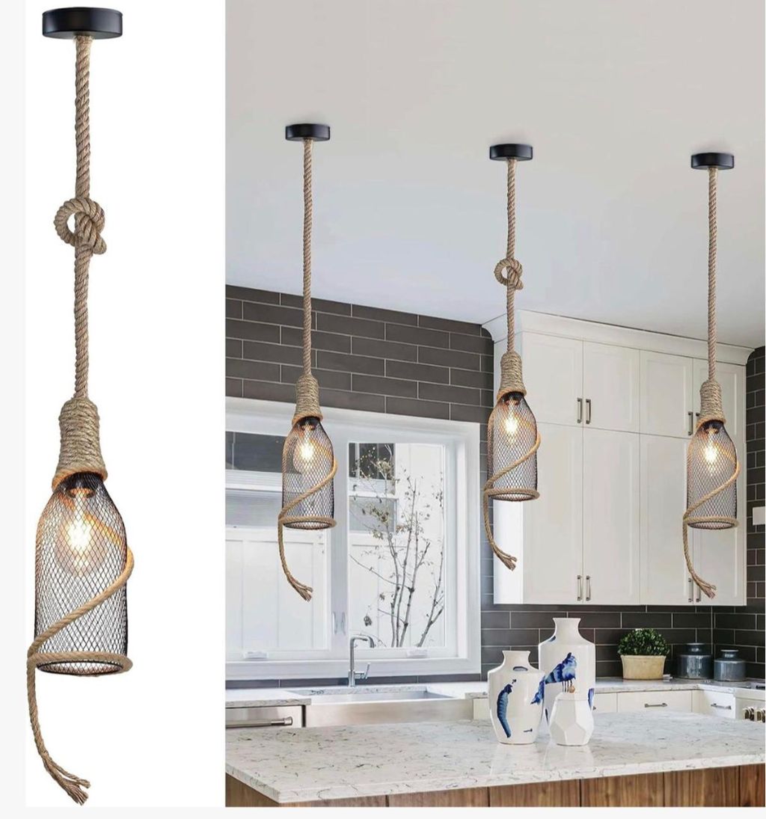 Industrial Nautical Mesh Light