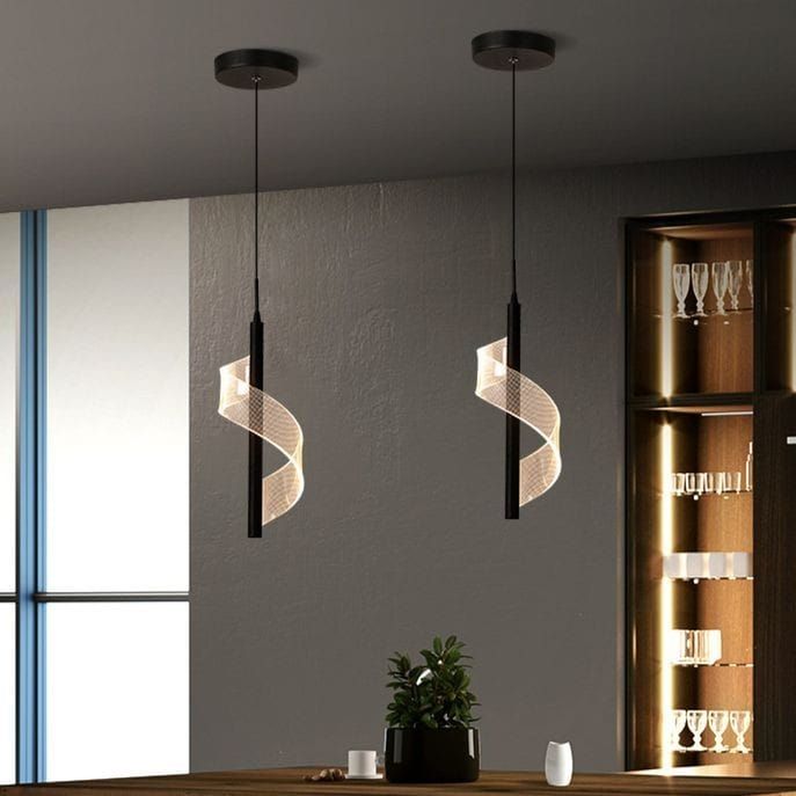 Integrated LED Interlocking Rings.