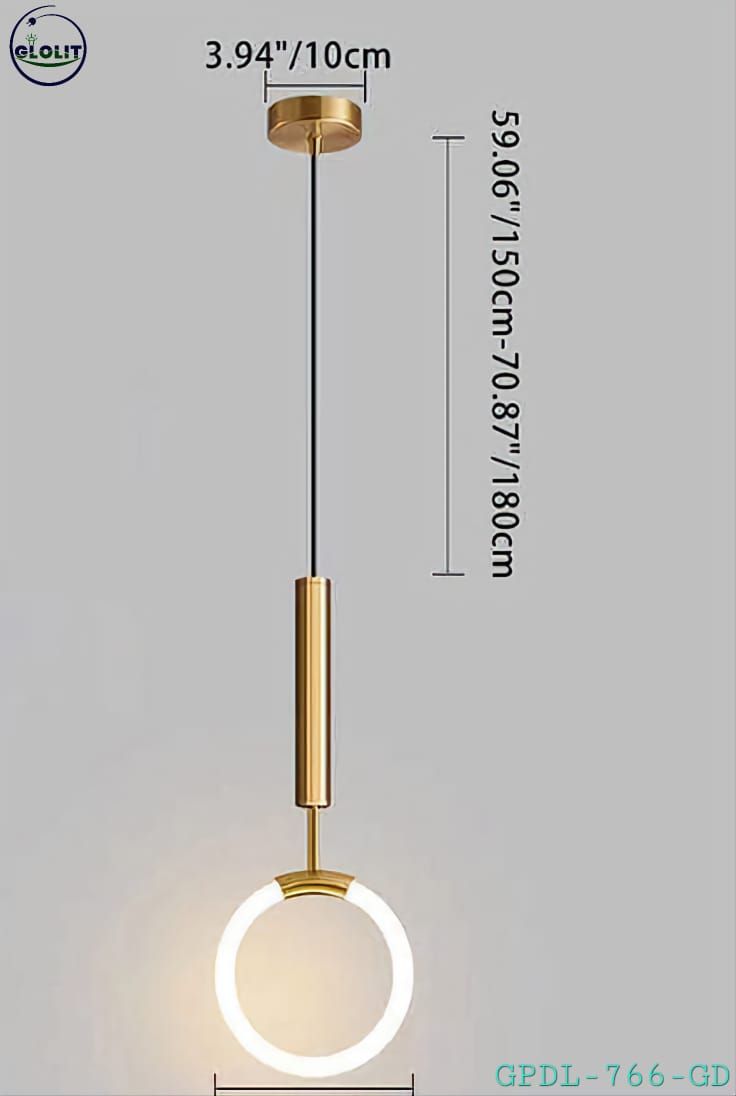 Modern Brass Globe Wall Sconce