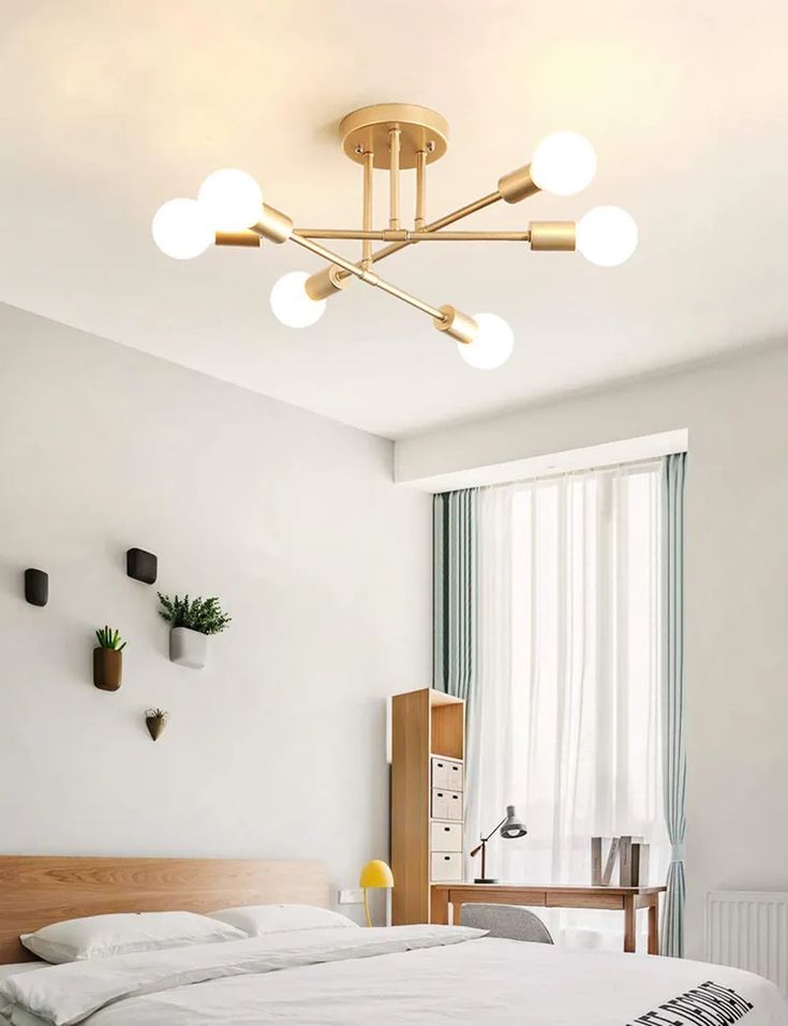 Modern Industrial Sputnik Ceiling Light
