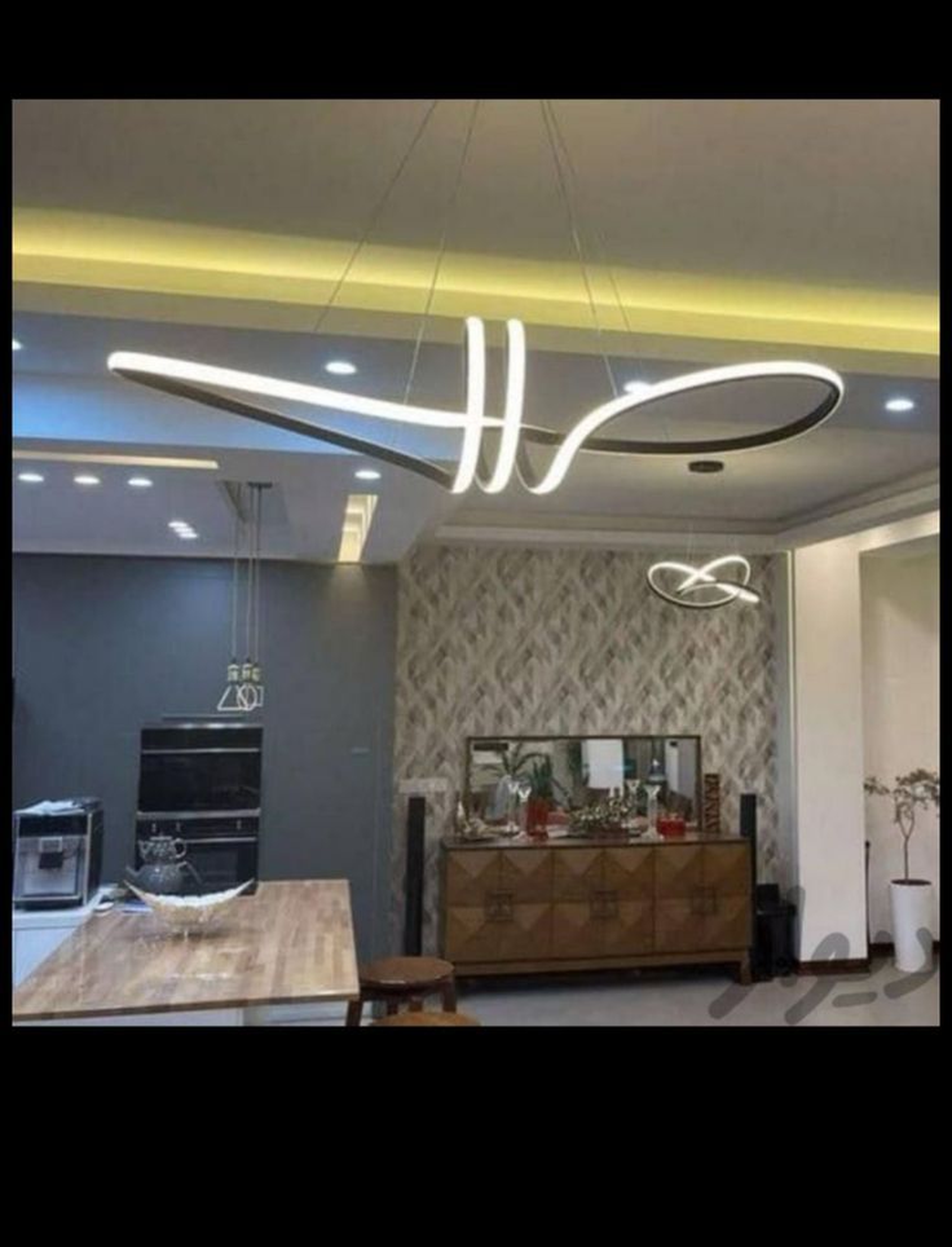 Modern Sculptural LED Pendant Light