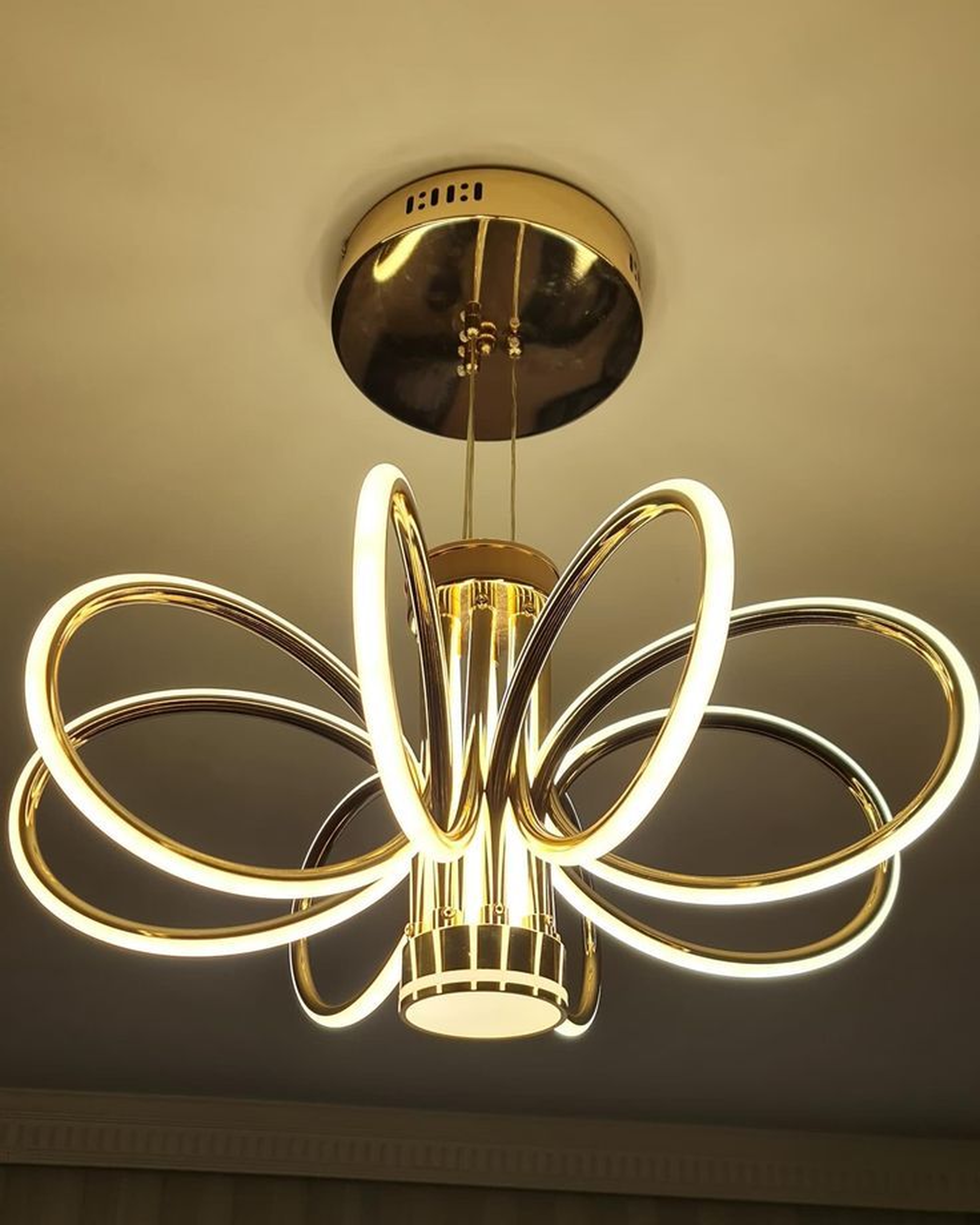 The Golden Bloom LED Chandelier