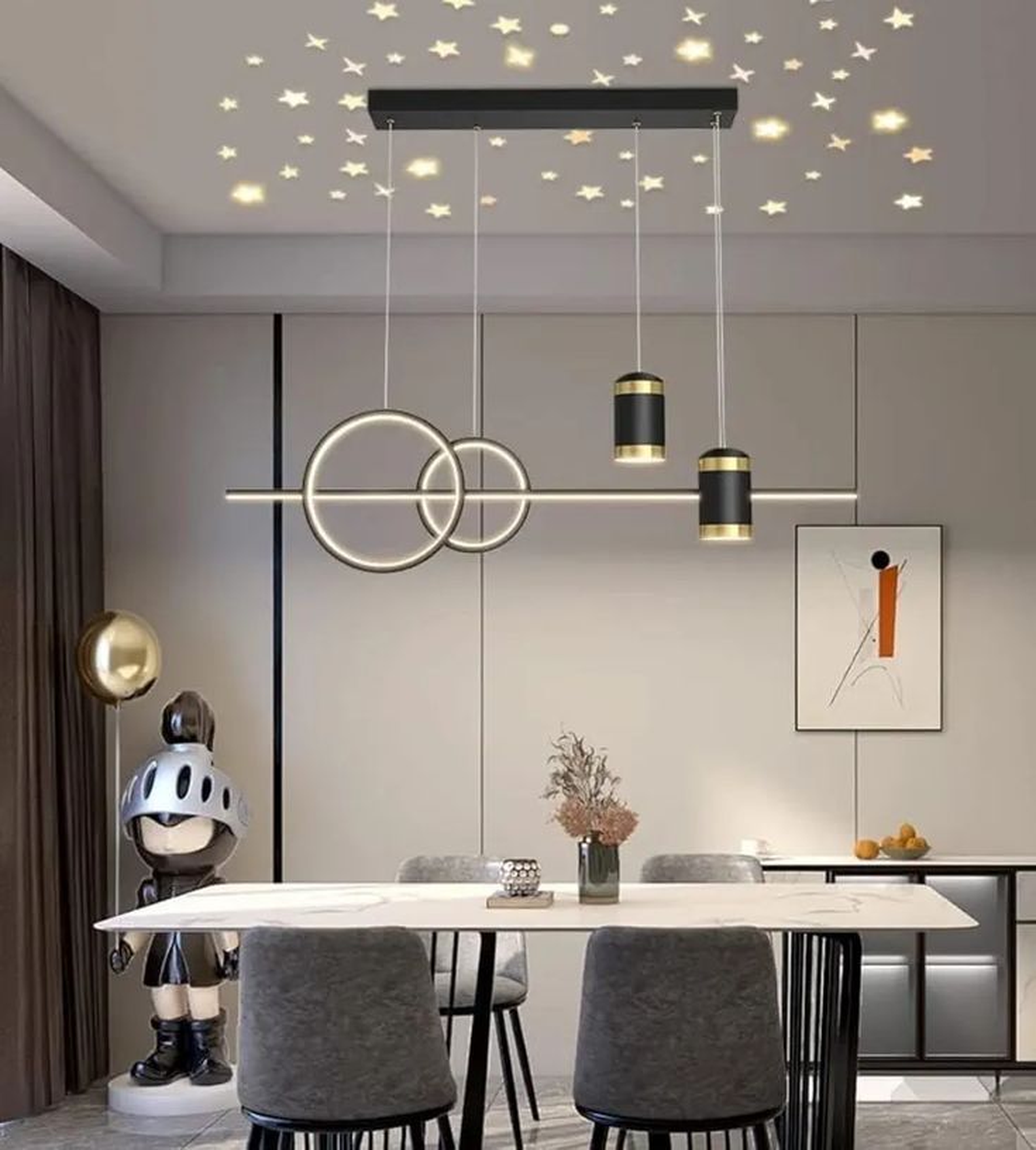 The Golden Loop Chandelier
