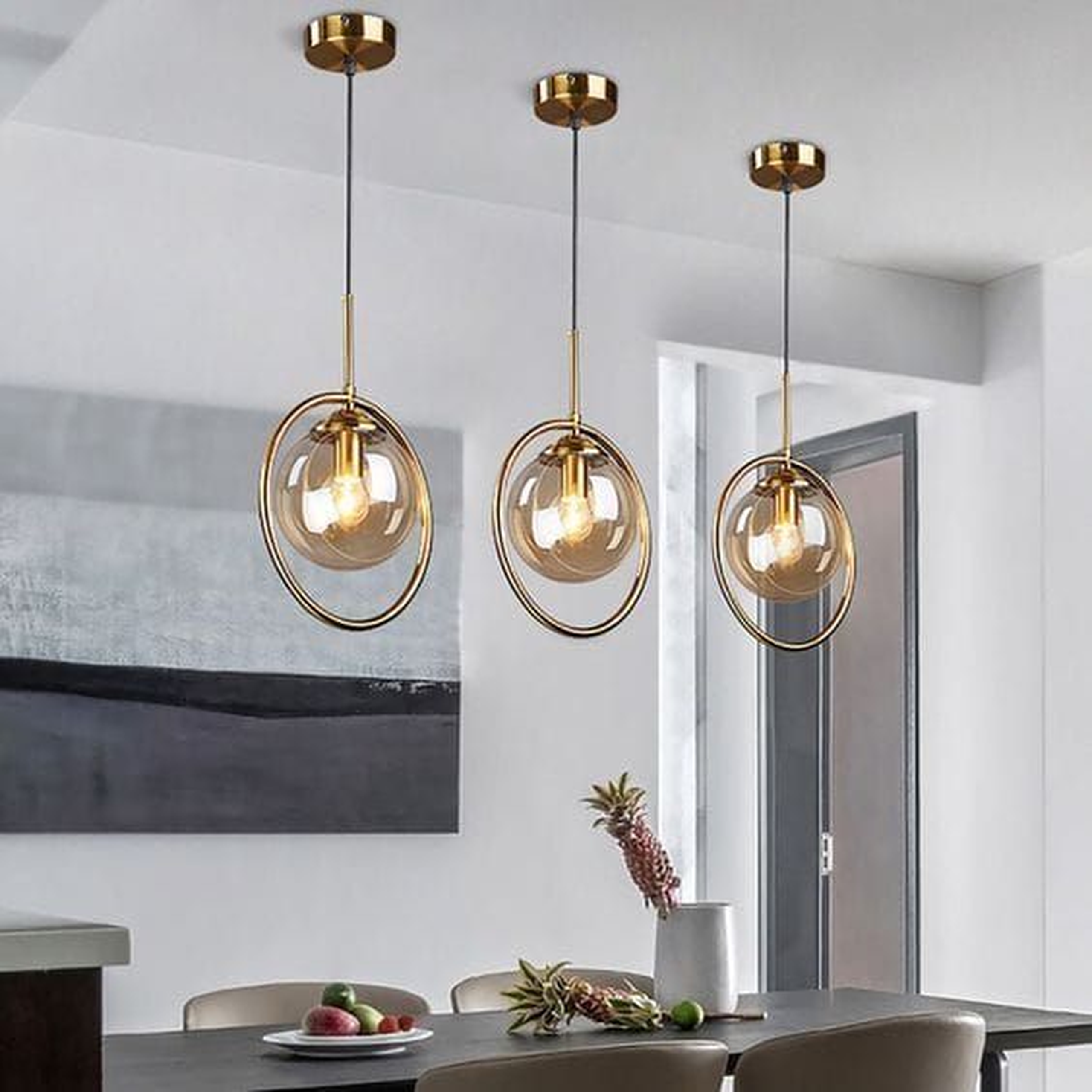 The Golden Halo Globe Cieling Lamp