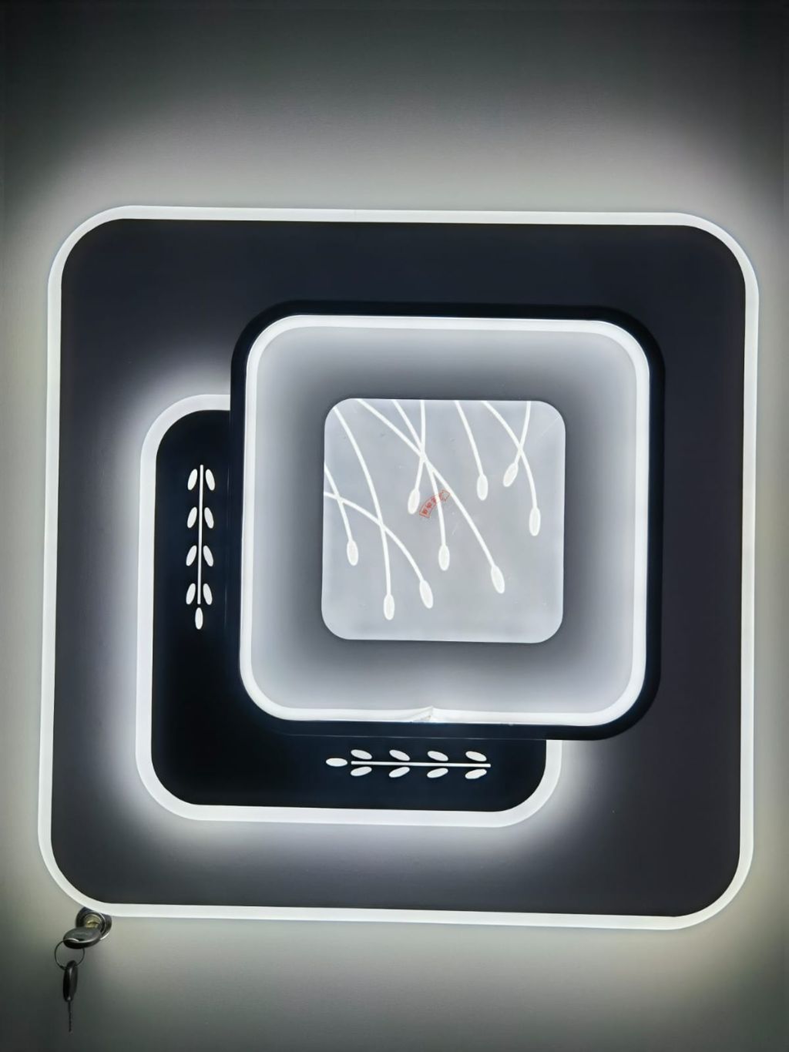 Geometric Galaxy Flush Mount
