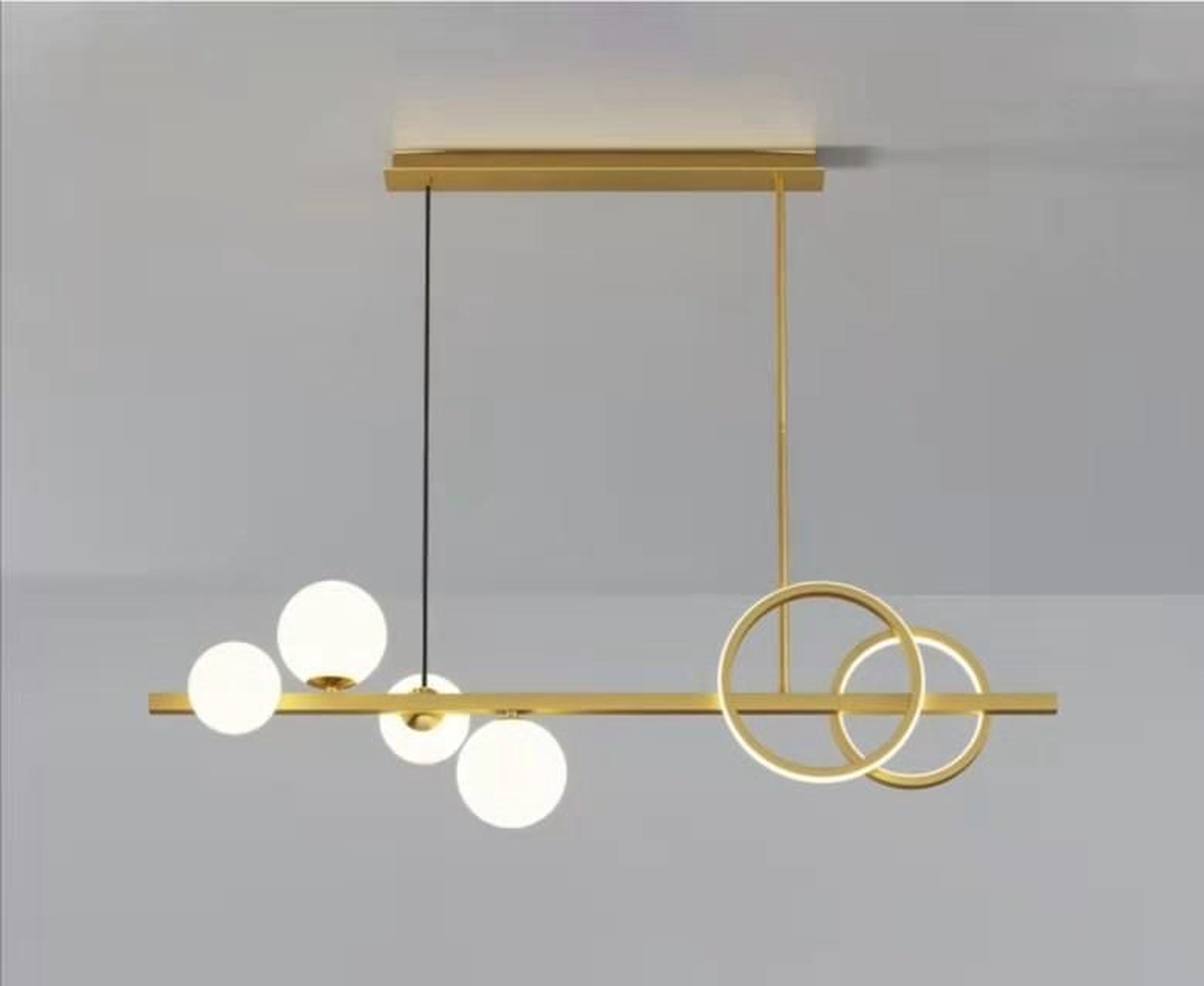 The Celestial Geometric Linear Chandelier