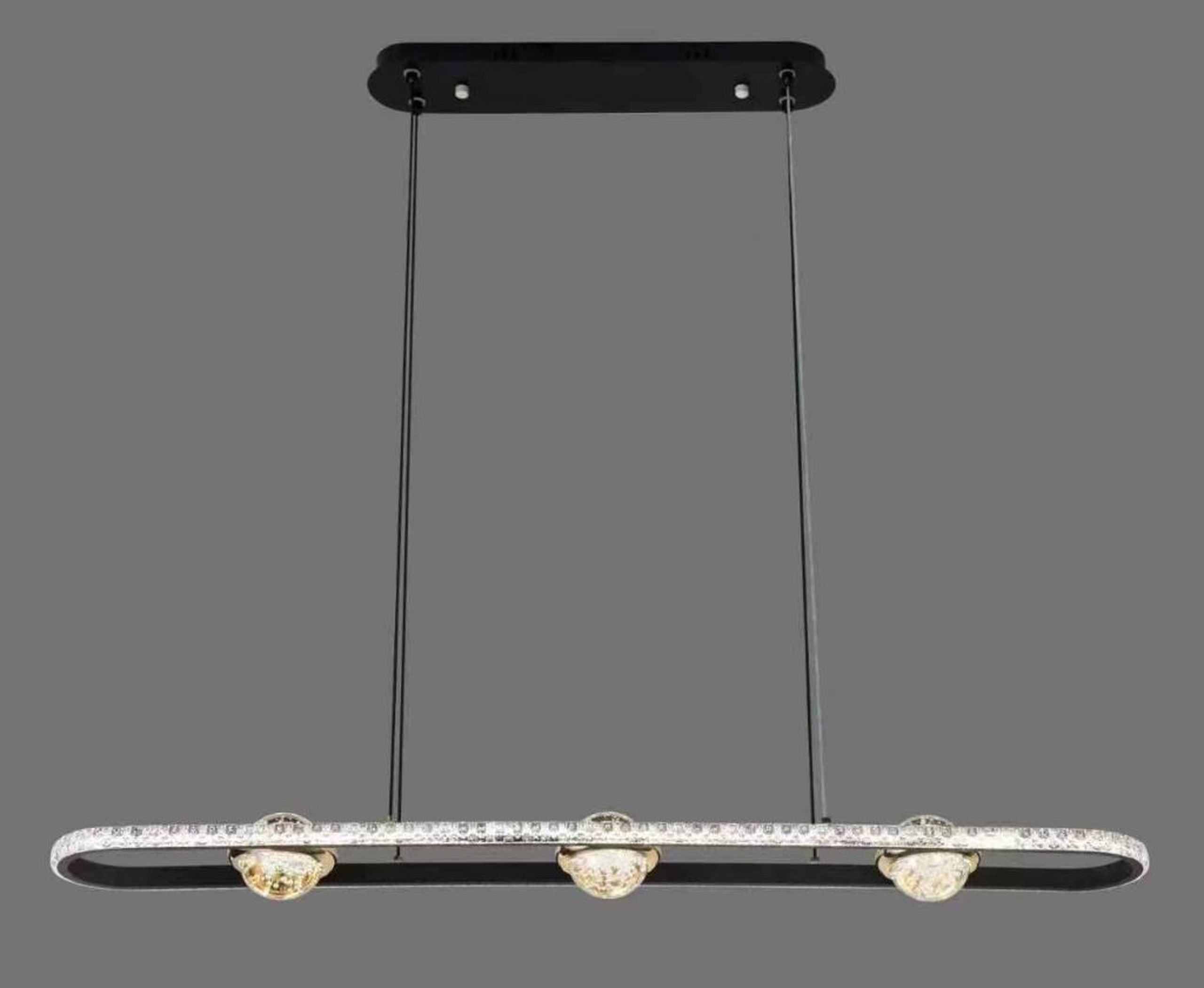 The Crystal Oval Island Chandelier