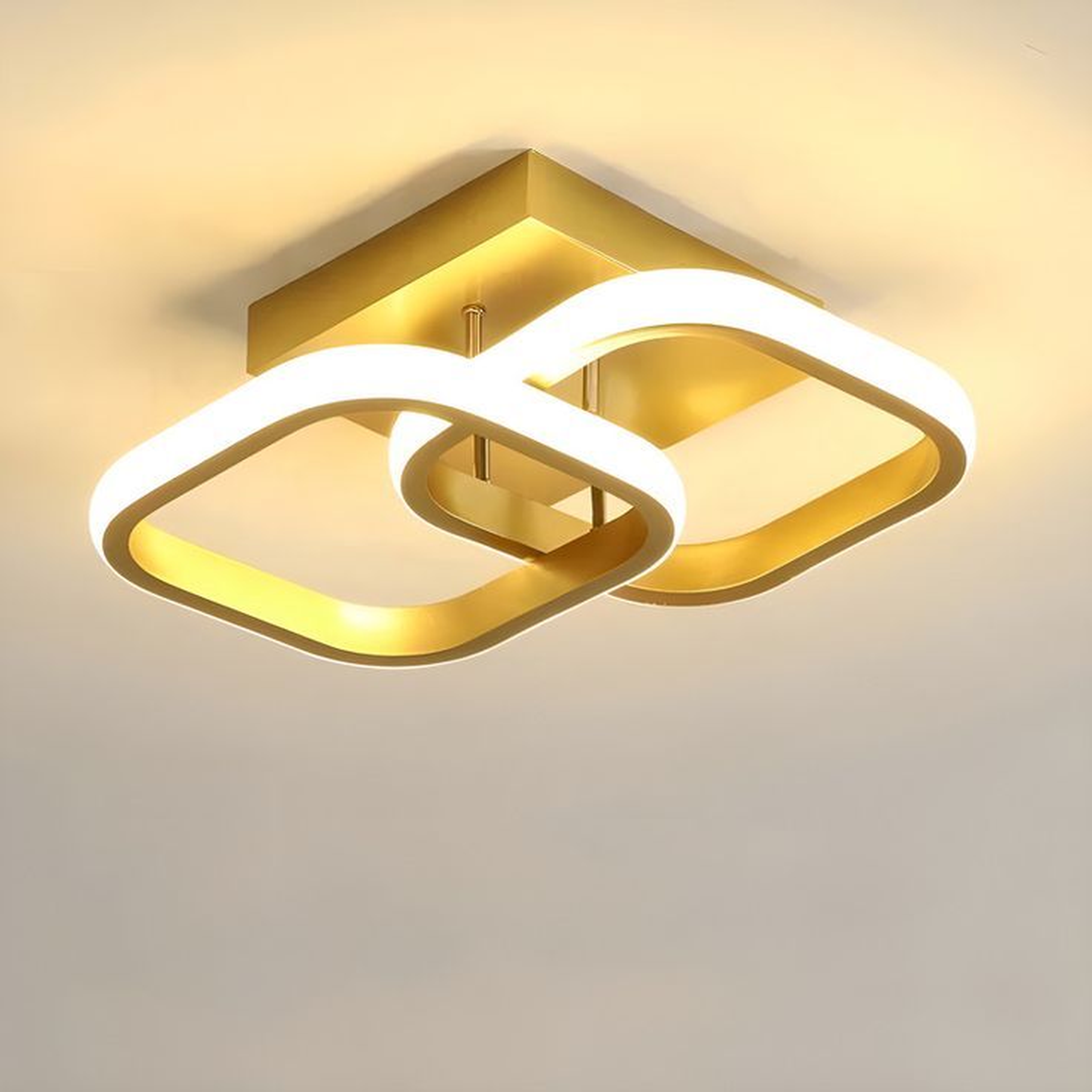 The Interlocking Aurelian Square Flush Mount
