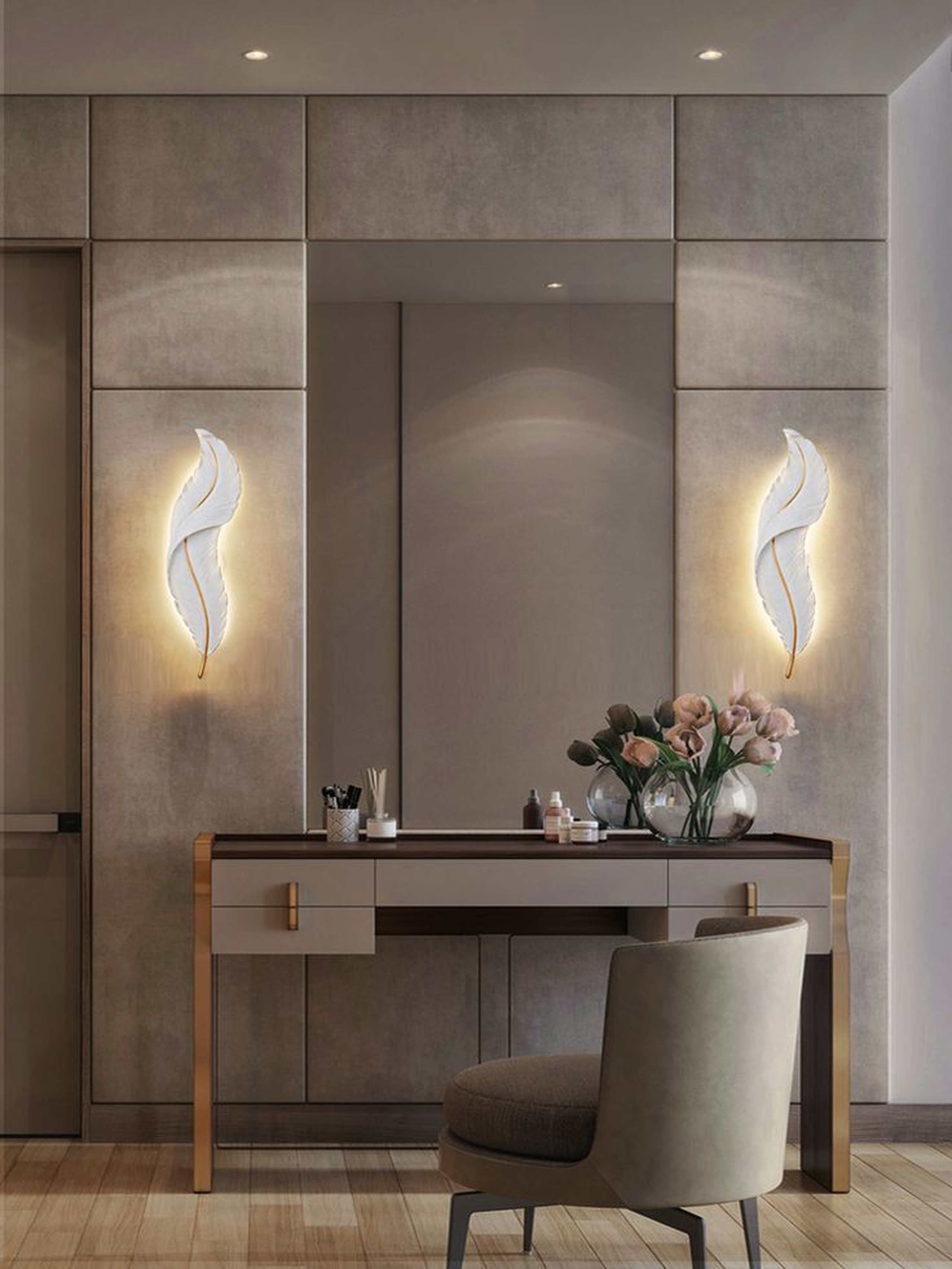 The Ethereal Plume Backlit wall lamp