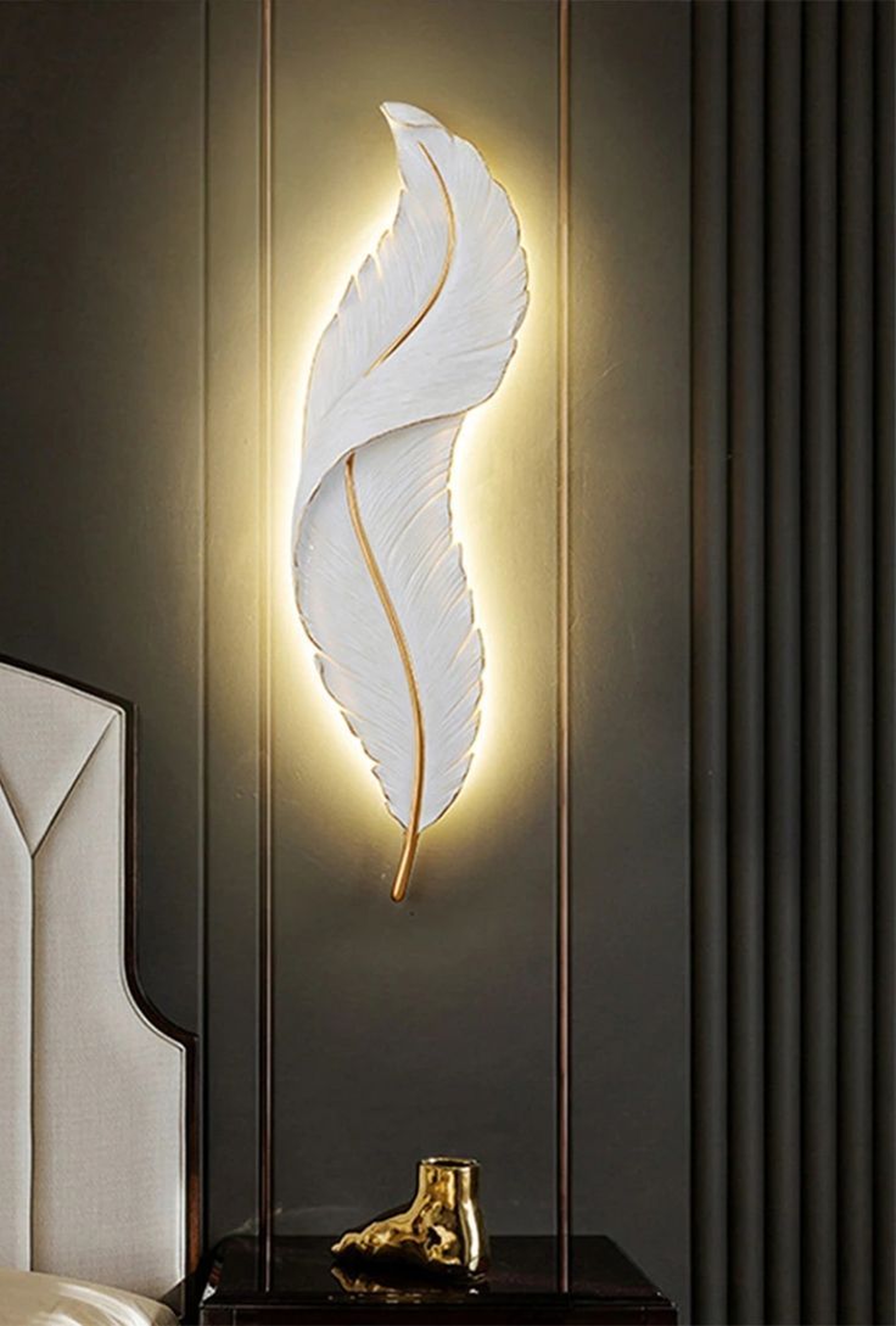 The Ethereal Plume Backlit wall lamp