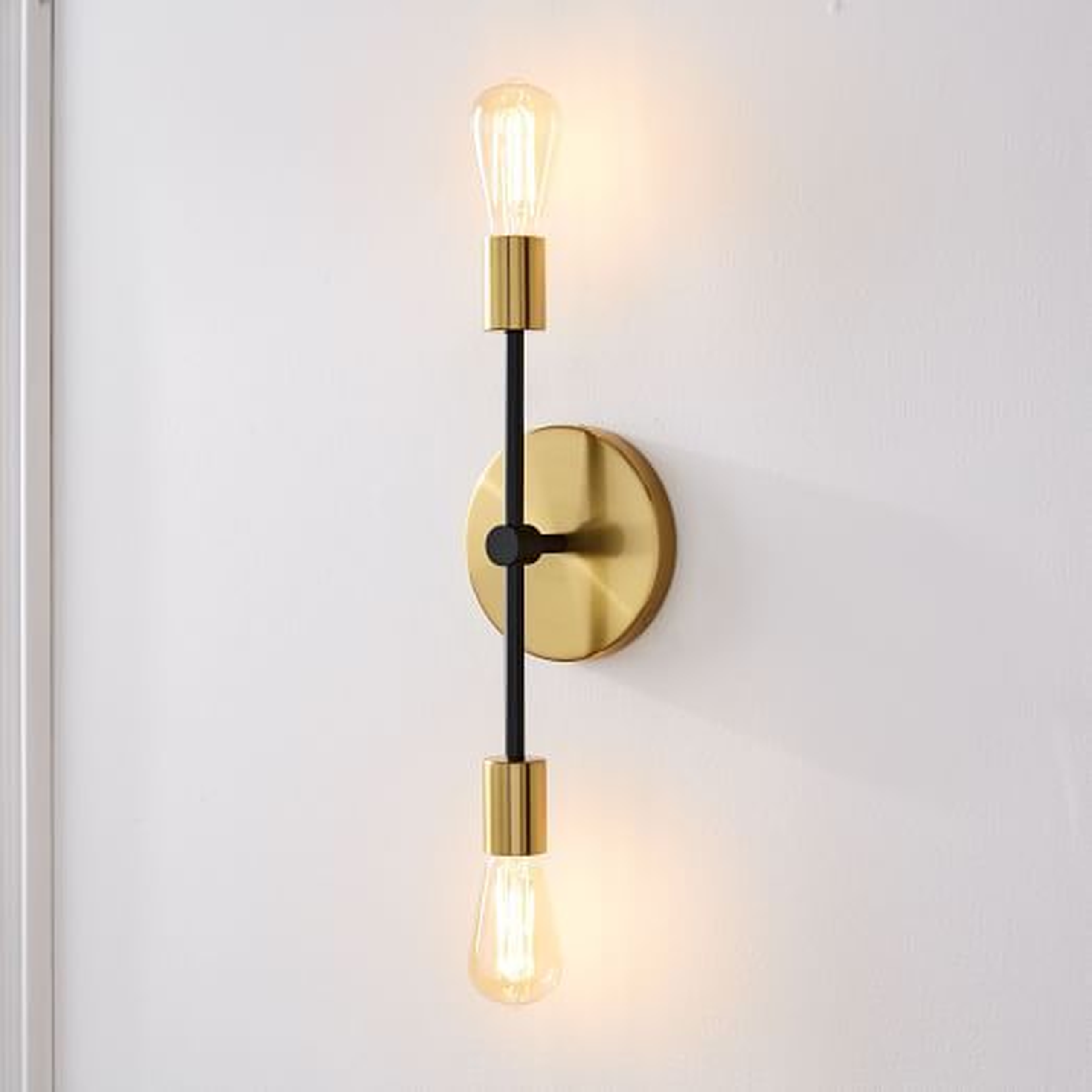 The Mid-Century Industrial Twin Wall Light 