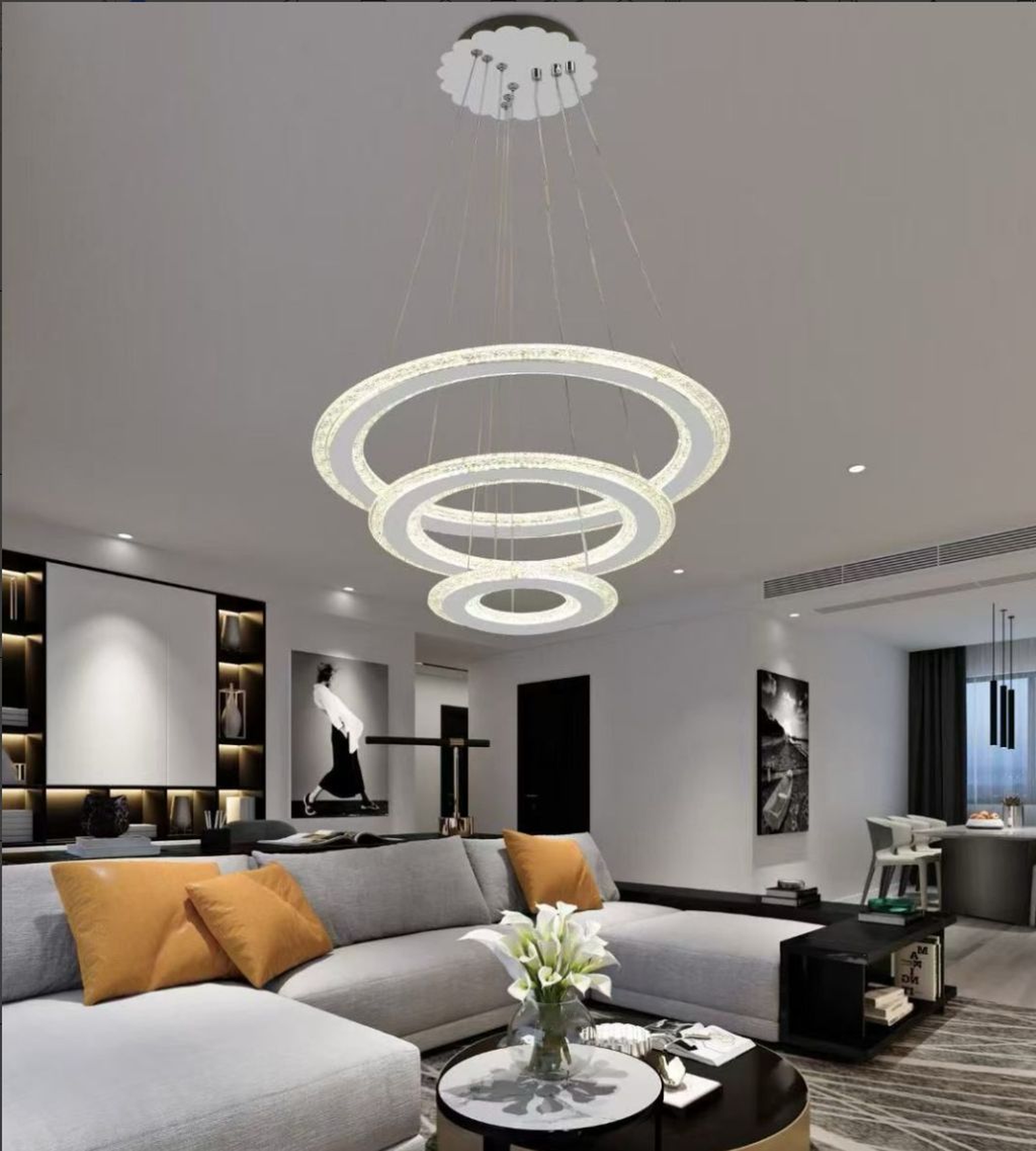 The Infinite Orbit Crystal Chandelier