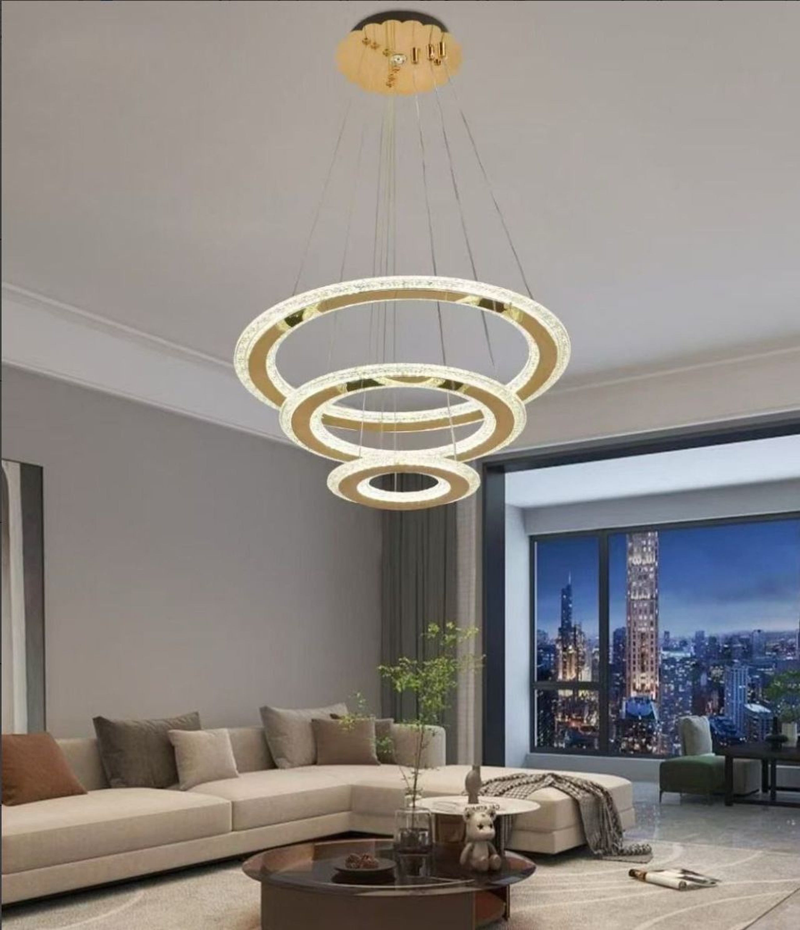 The Infinite Orbit Crystal Chandelier