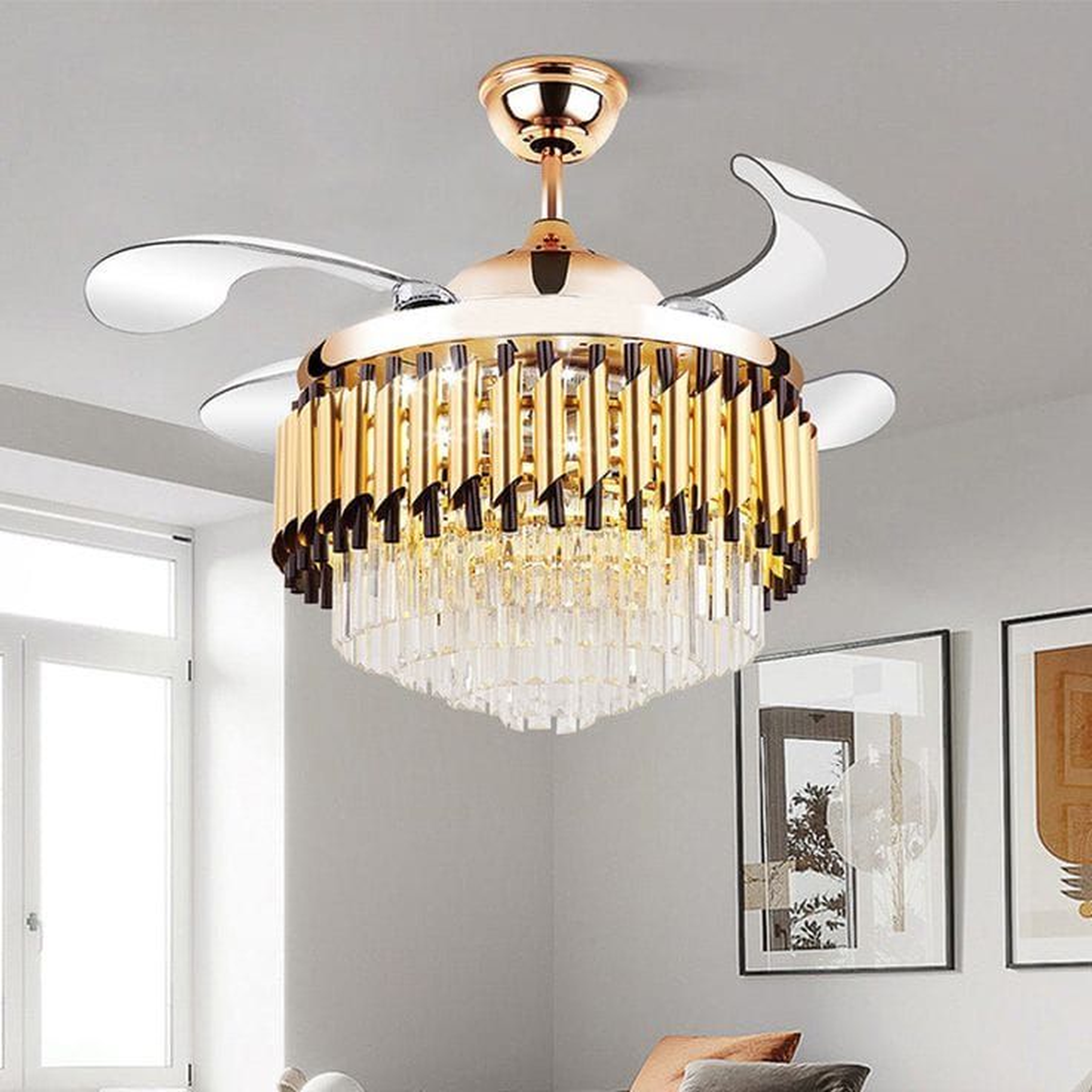 The Art-Deco Crystal Chandelier