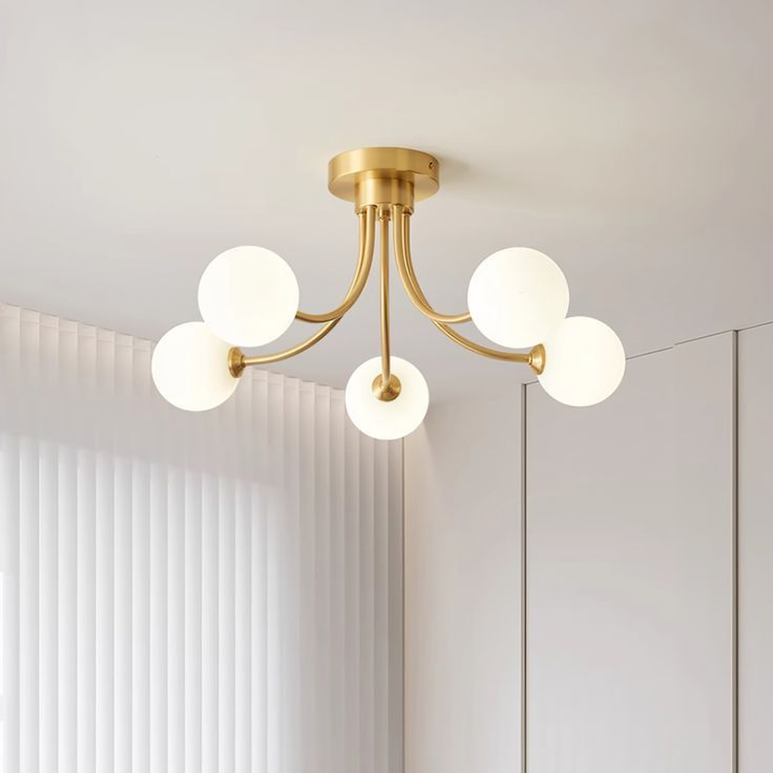 Modern Celestial Semi-Flush Cieling Lamp
