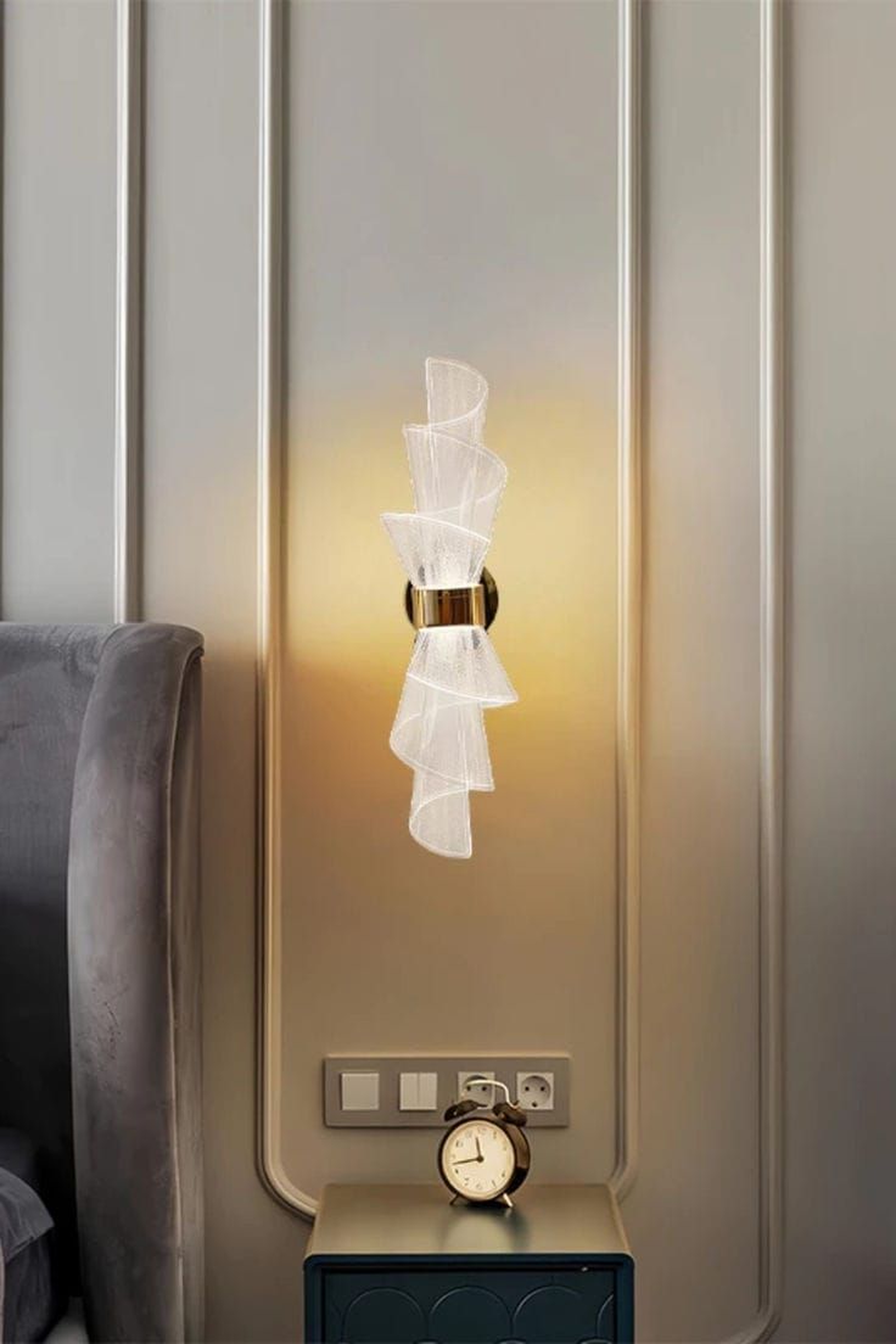 The Ribboned Glace Sconce