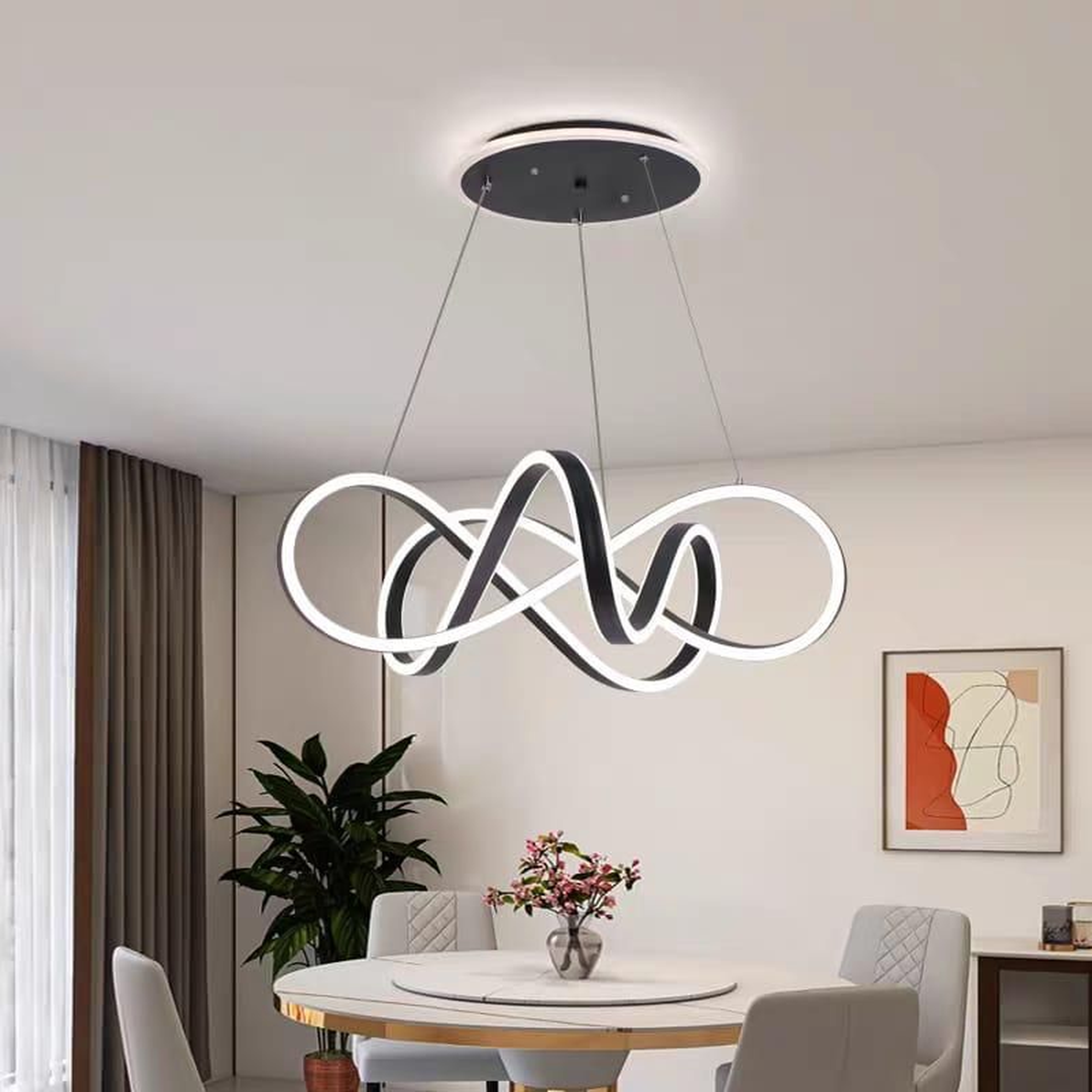 The Infinite Ribbon Chandelier