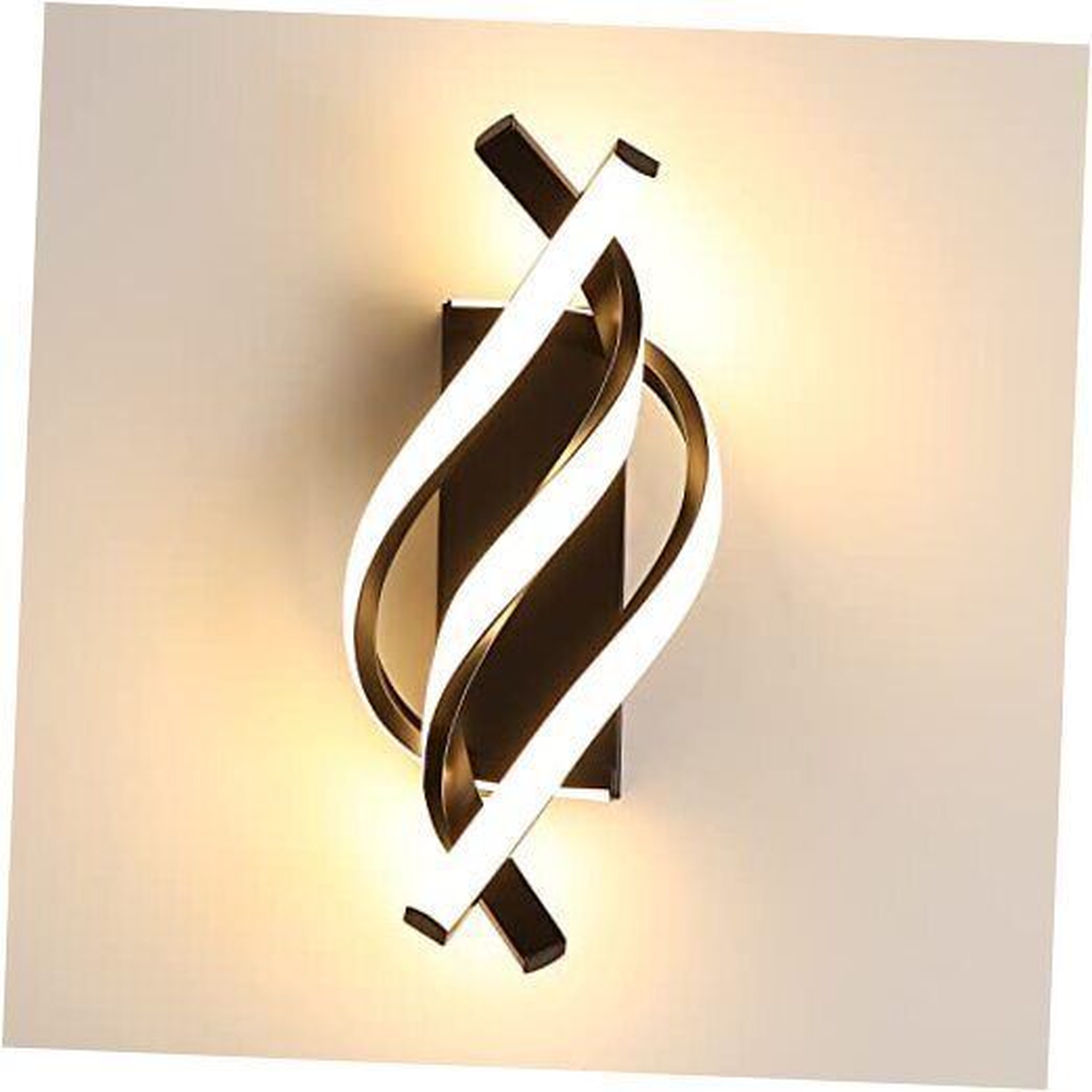 Modern Intertwined LED Wall Lamp with Sculptural Ribbon Silhouette