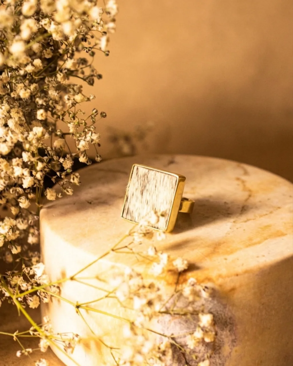 MRABA NDOGO RING IN COWHIDE