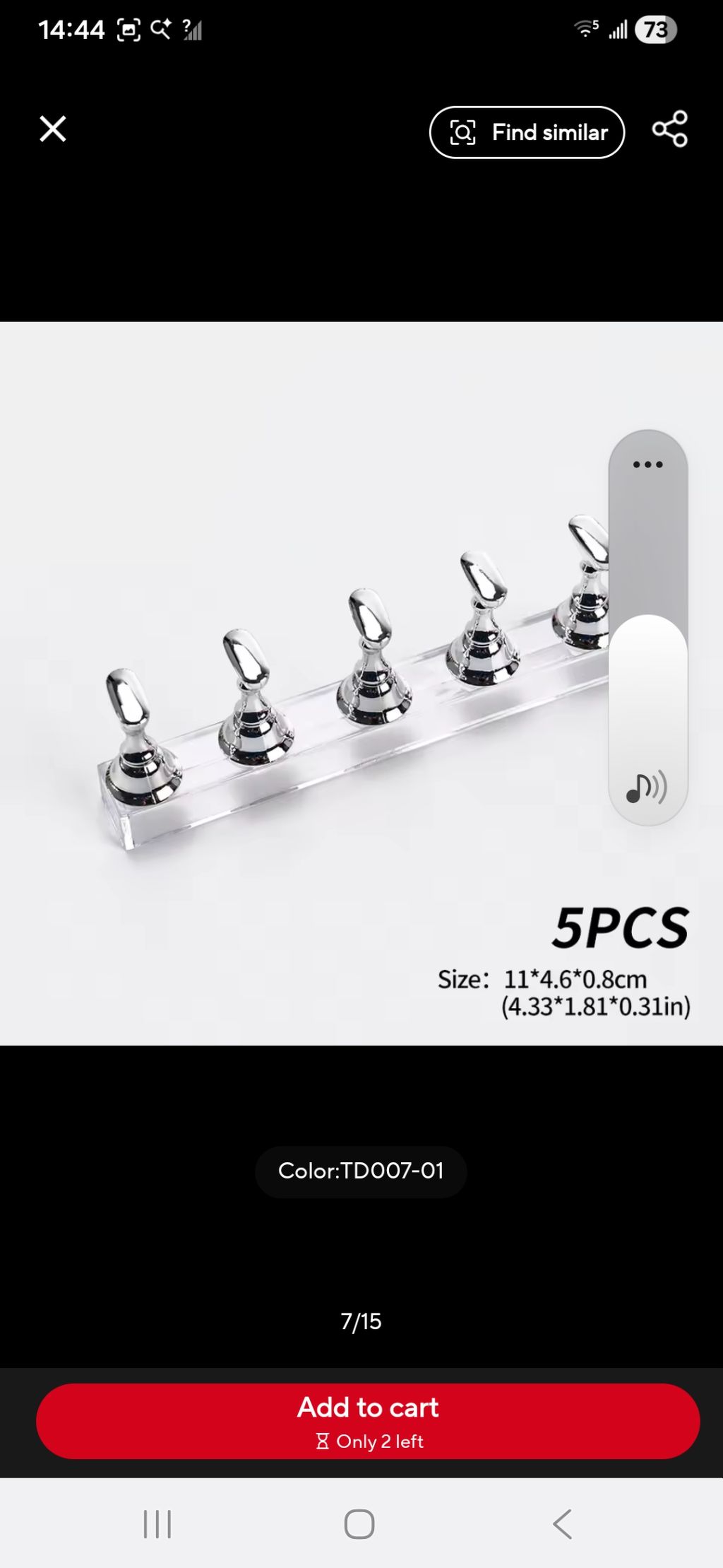 Magnetic Acrylic base nail stand