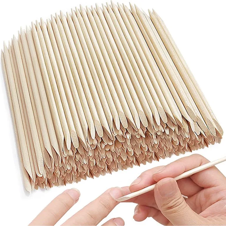 Wooden cuticle pusher