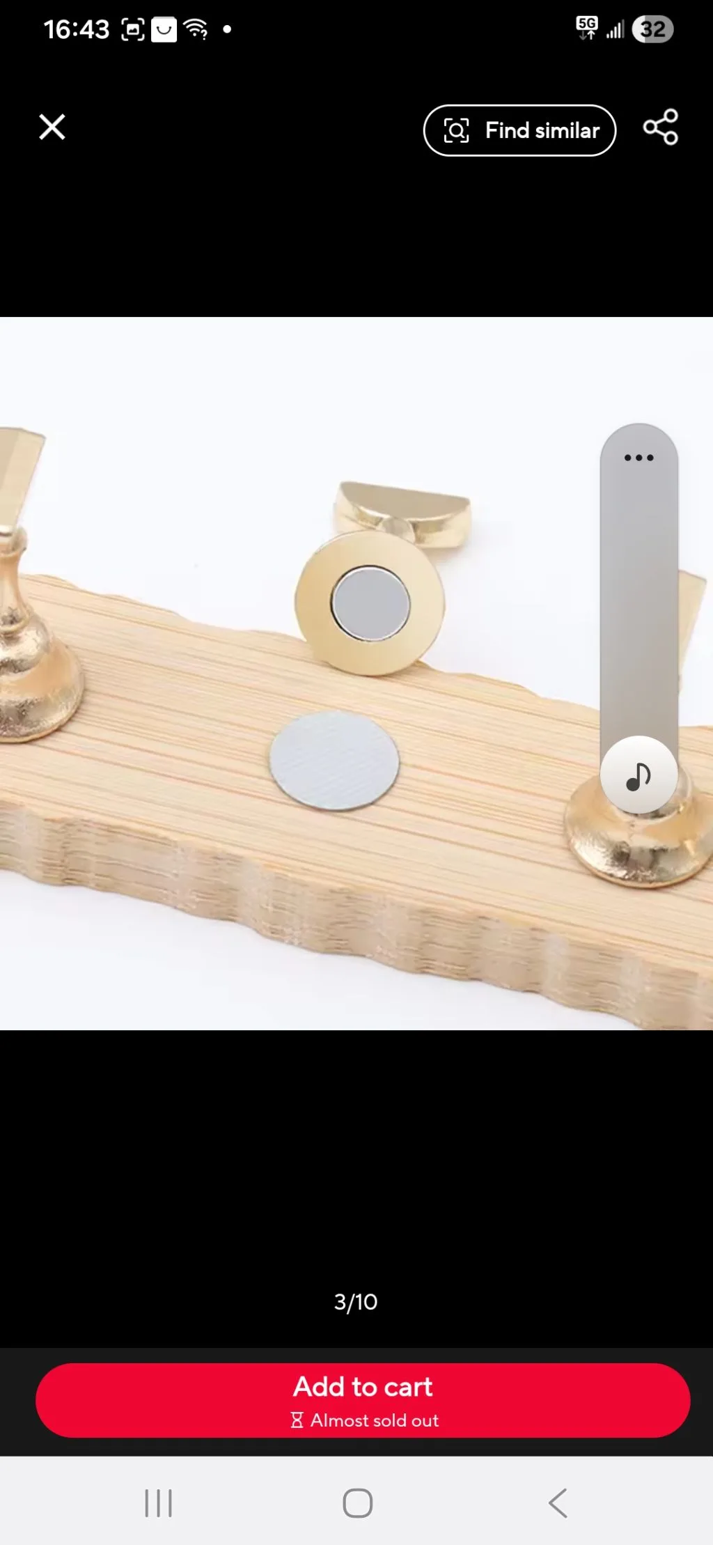 Wooden base Magnetic nails stand