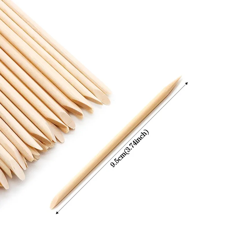 Wooden cuticle pusher