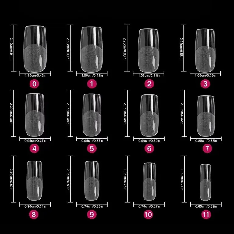 Medium Square Soft gel tips