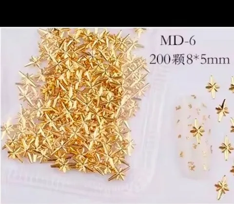 Mini star nail decoration