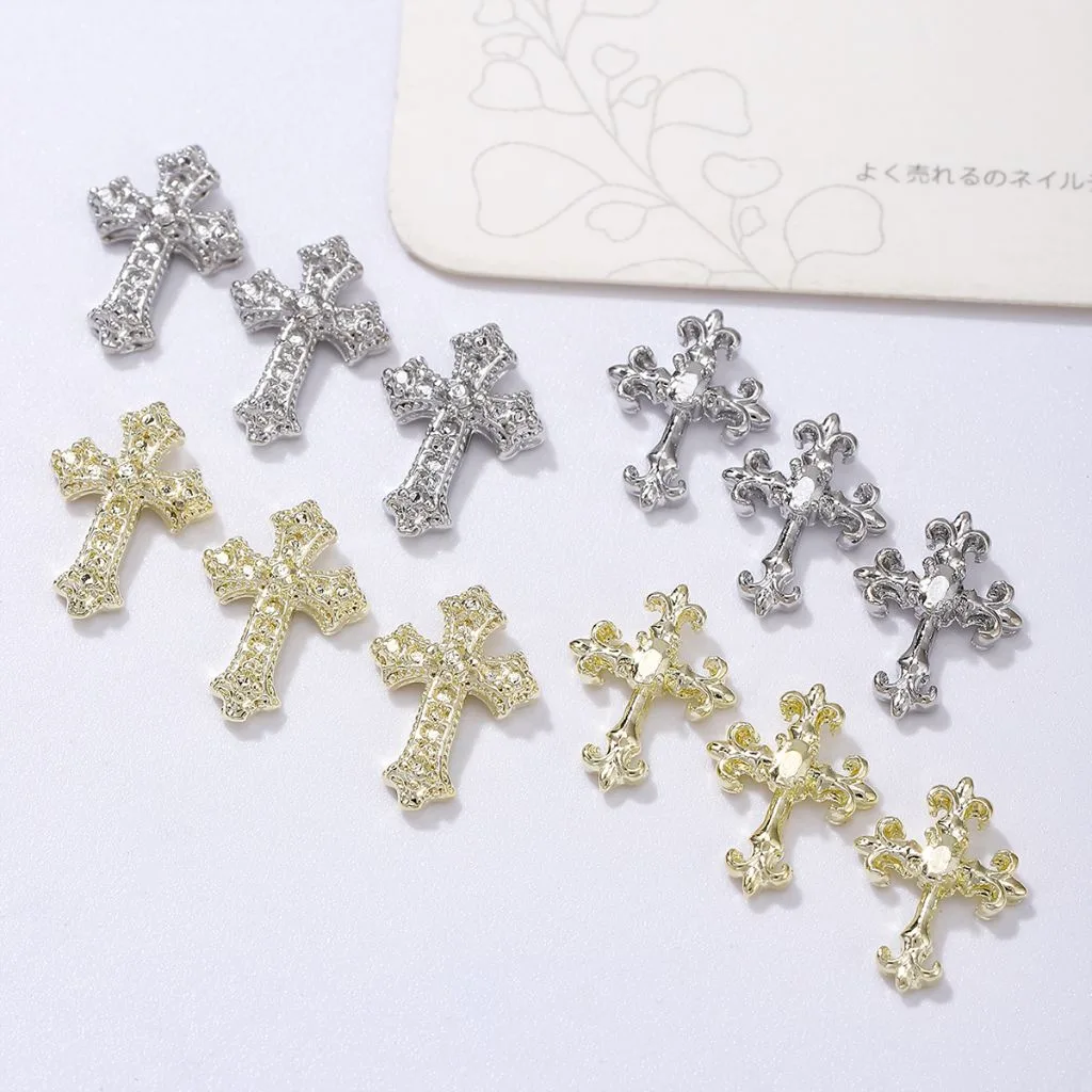 10pcs Cross charm